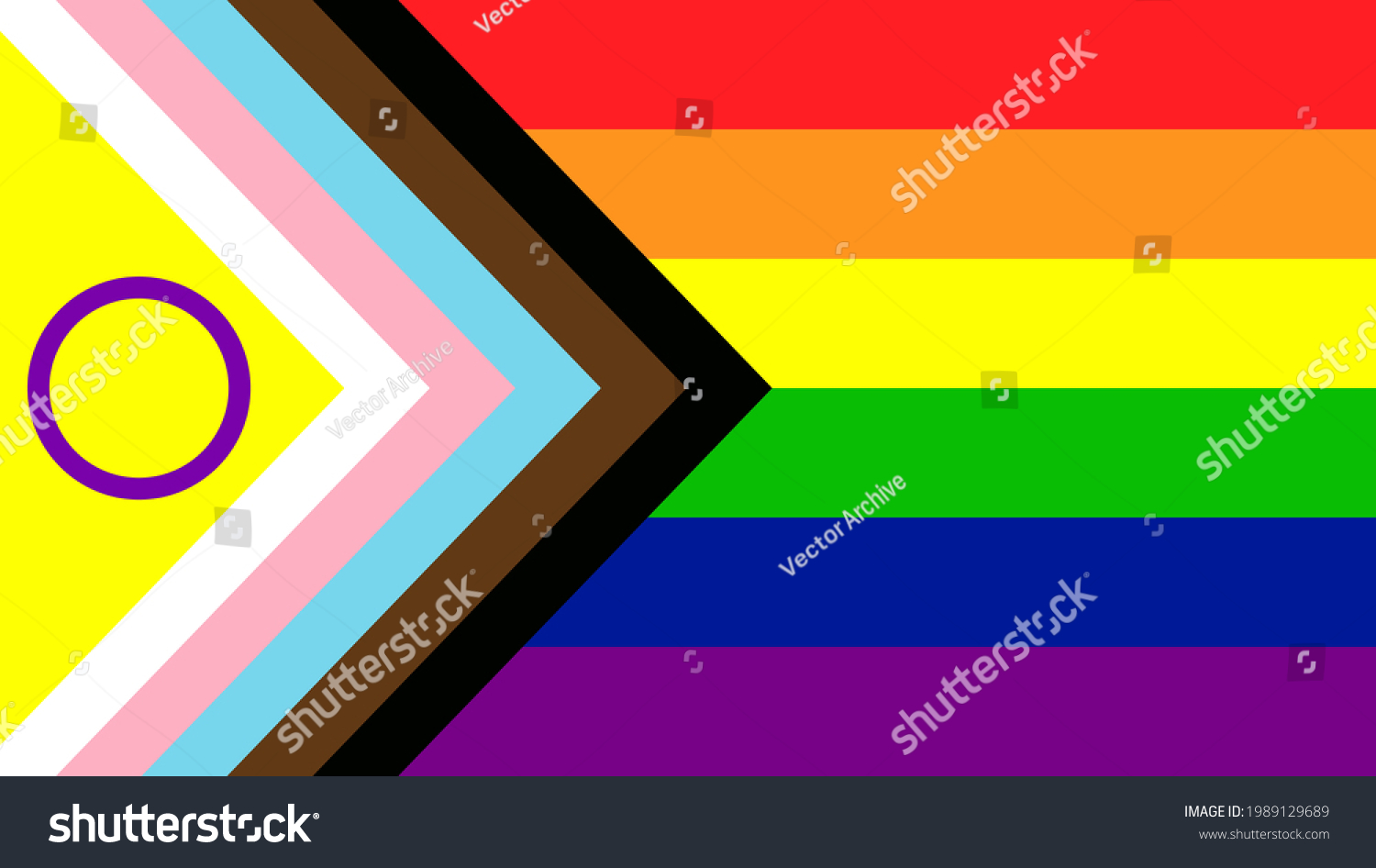 New Lgbtq Pride Flag Vector New Updated Royalty Free Stock Vector Avopix Com