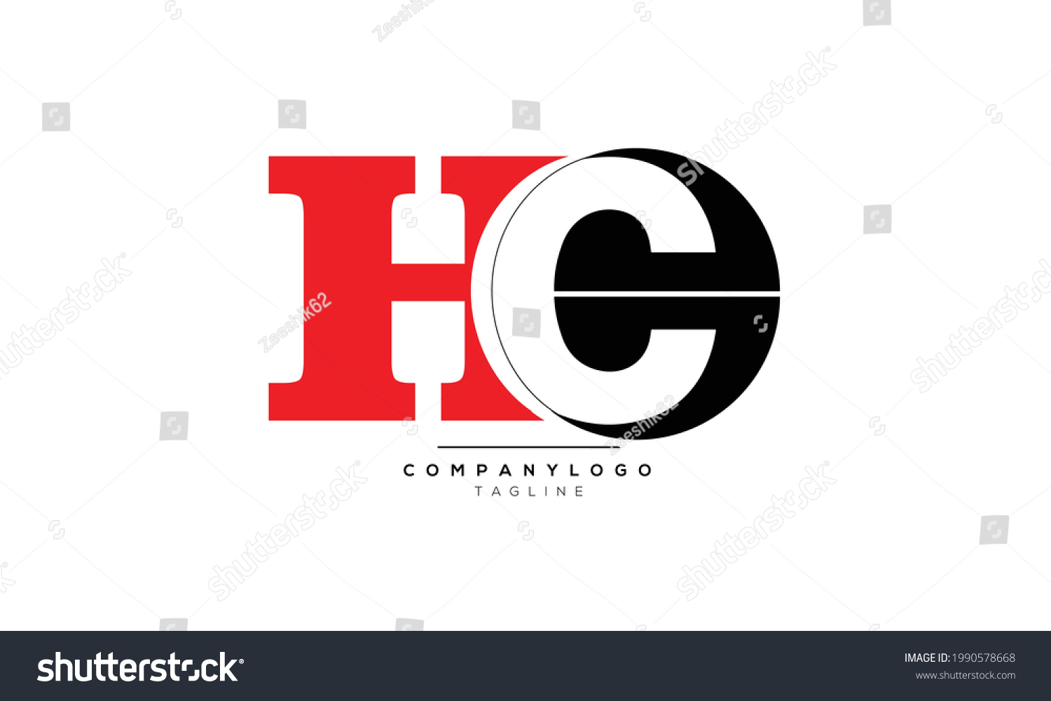 Alphabet letters Initials Monogram logo HC, HC - Royalty Free Stock ...