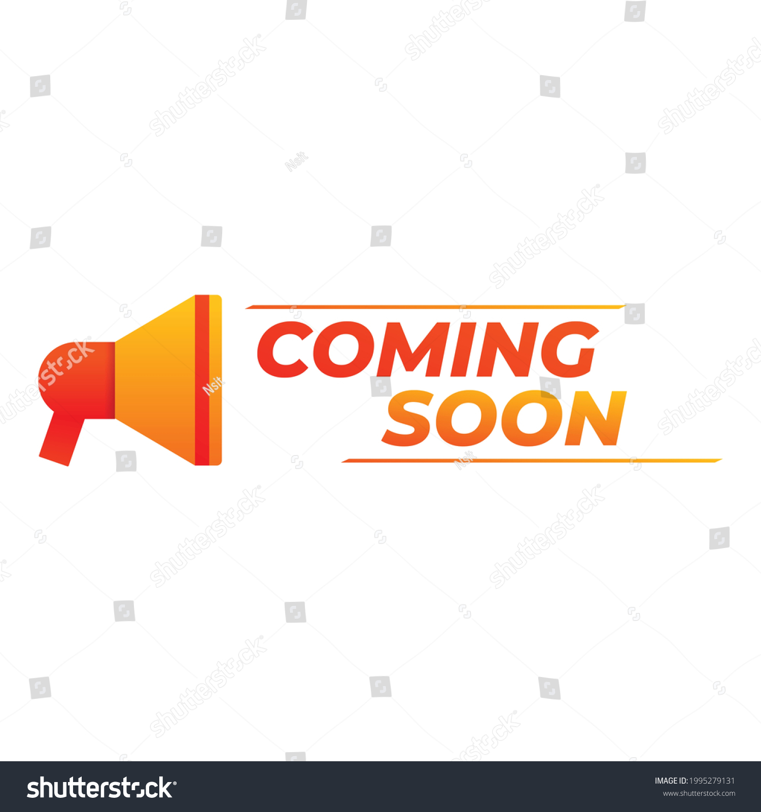 Coming soon notification icon. Cartoon of Coming soon notification vector icon for web design isolated on white background #1995279131
