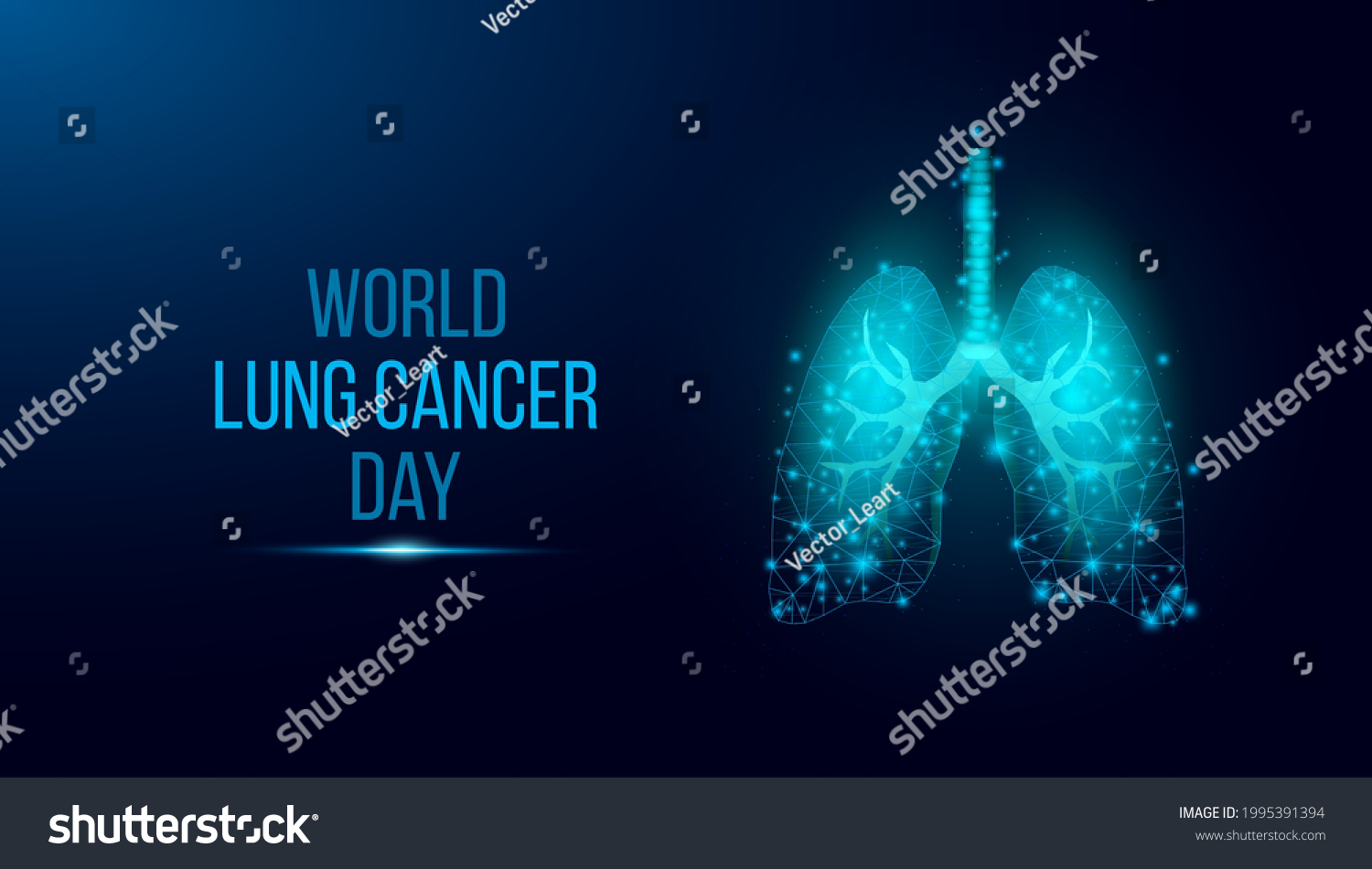 World Lung Cancer Day Concept. Banner Template - Royalty Free Stock ...