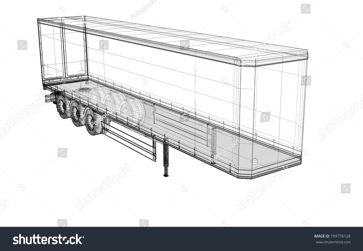 Cargo Delivery Vehicle, body structure, wire - Royalty Free Stock Photo ...