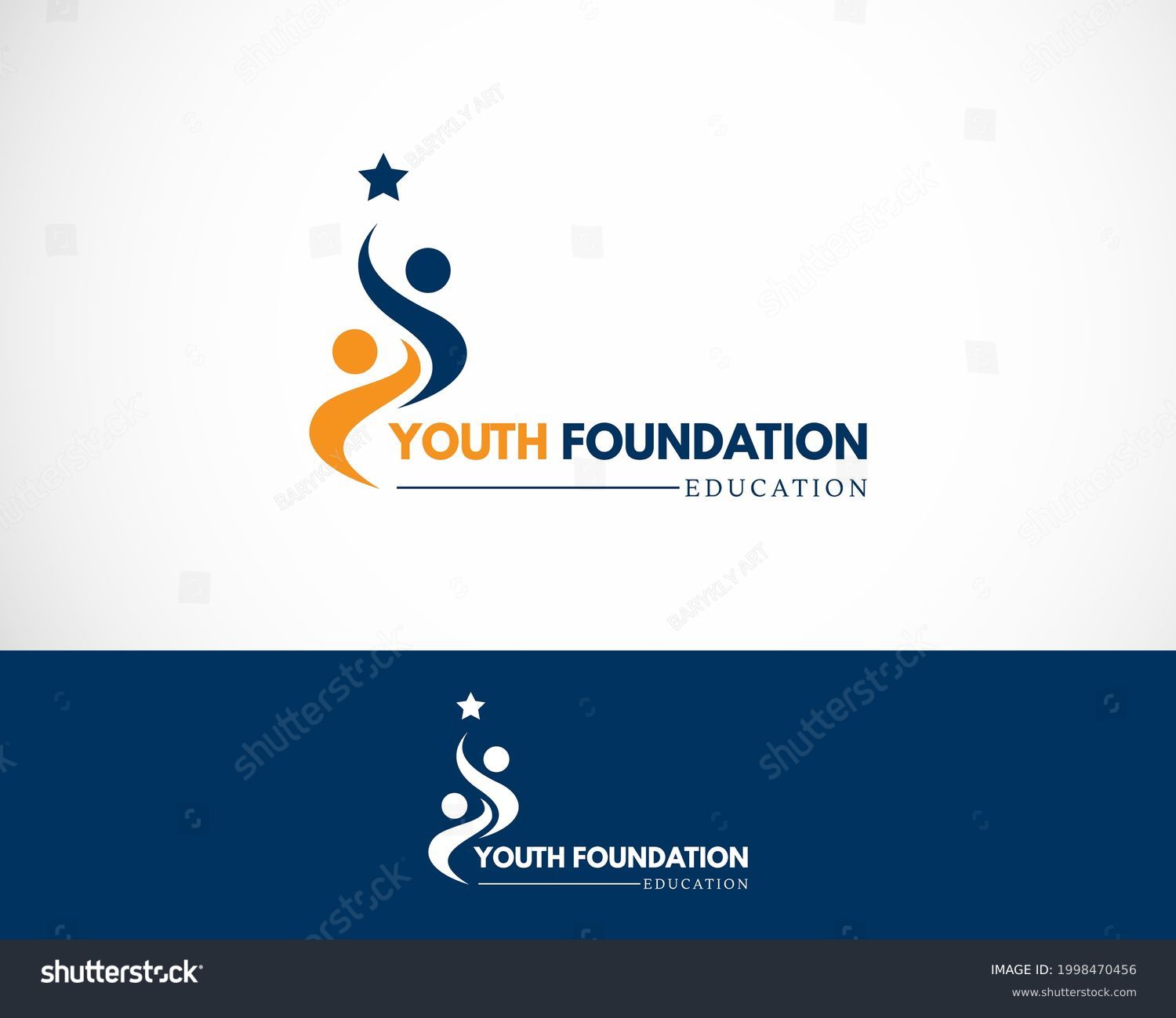 youth foundation logo creative people education - Royalty Free Stock ...