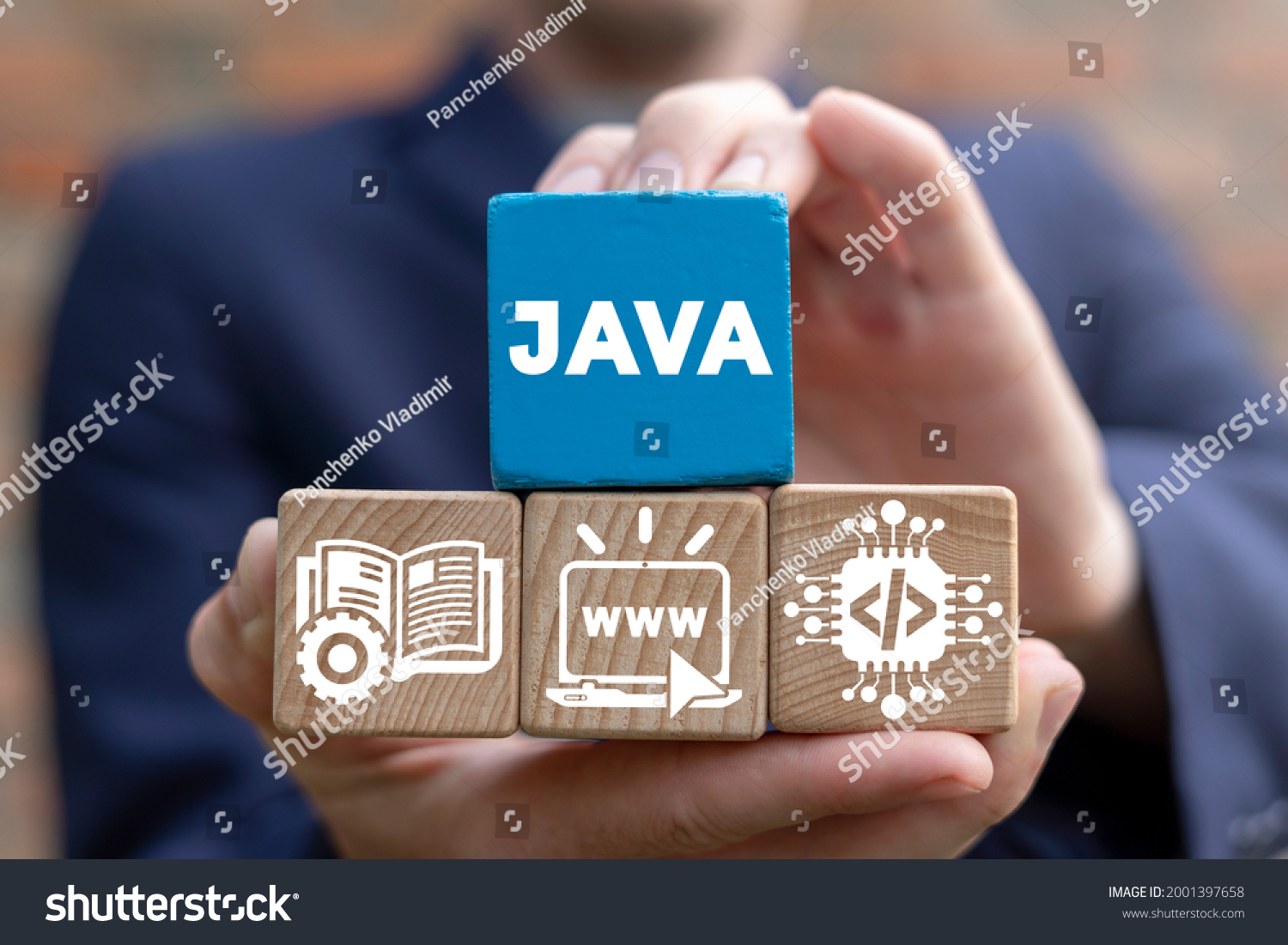 Concept of java programming language. Web development software technology. #2001397658