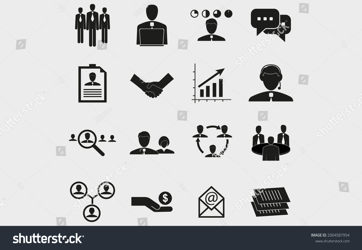 Buisnes Icon Pack Vector And Eps - Royalty Free Stock Vector 2004587954 