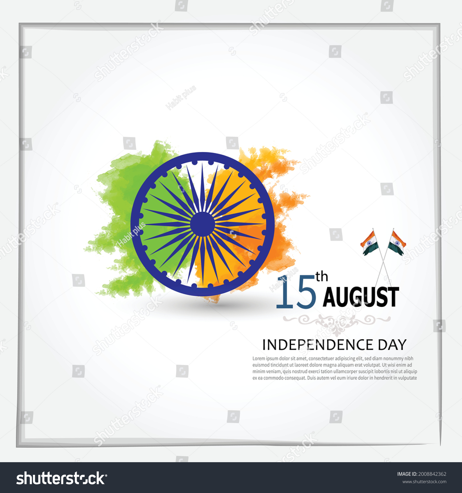 Happy Independence day India, Vector - Royalty Free Stock Vector ...