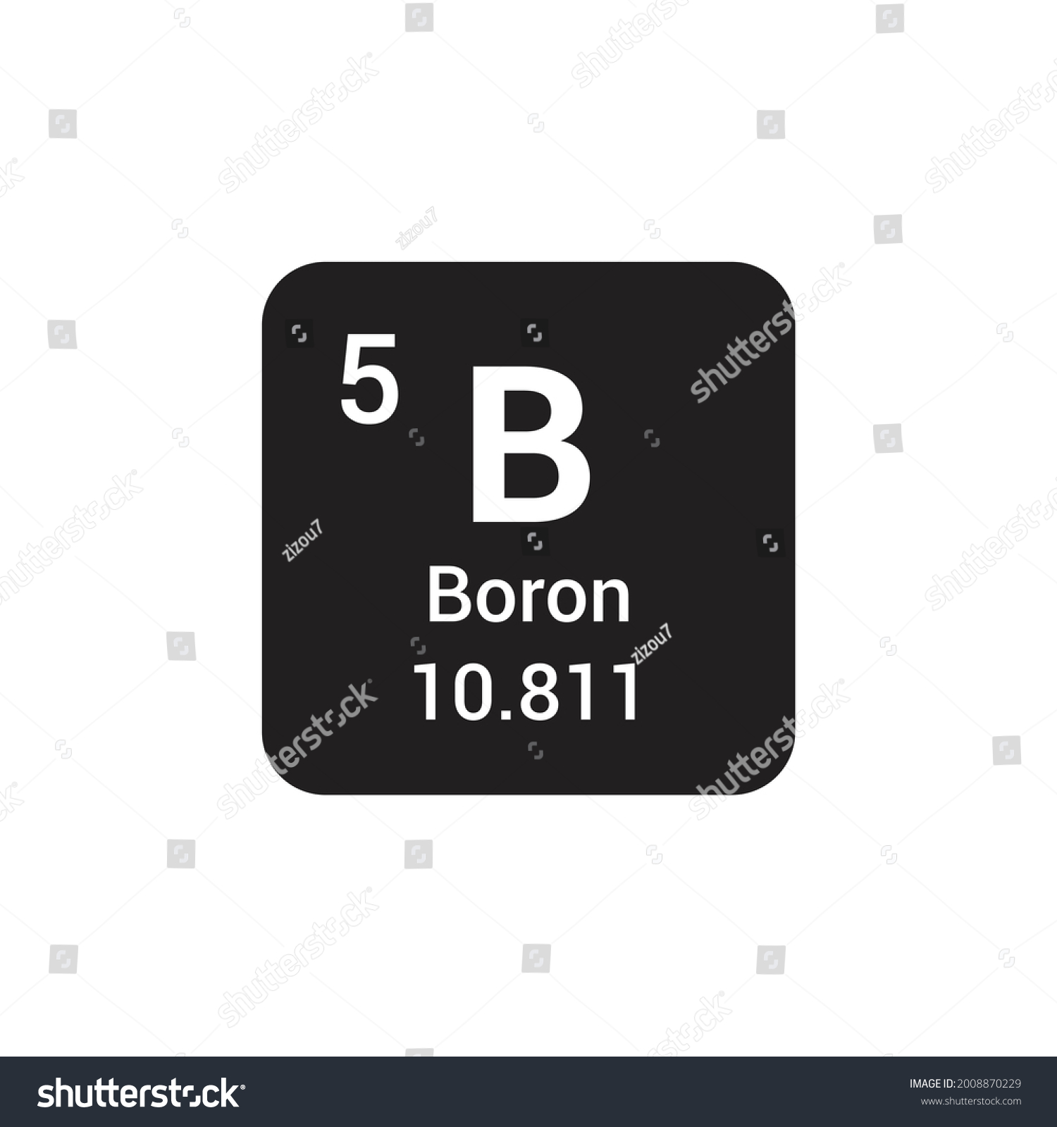 B Boron Chemical Element Periodic Table - Royalty Free Stock Vector ...