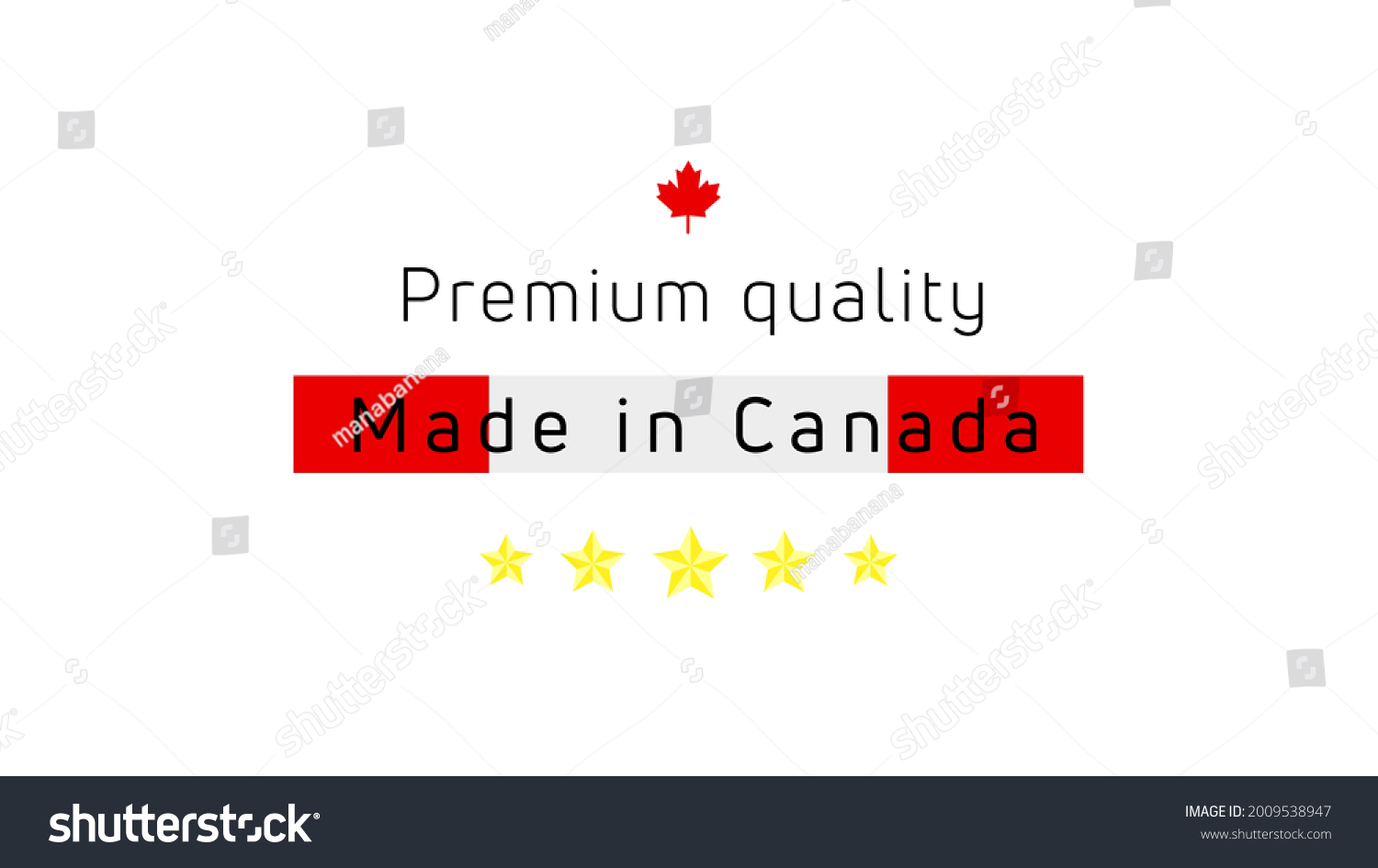 Made in Canada label. Banner and label design, - Royalty Free Stock ...