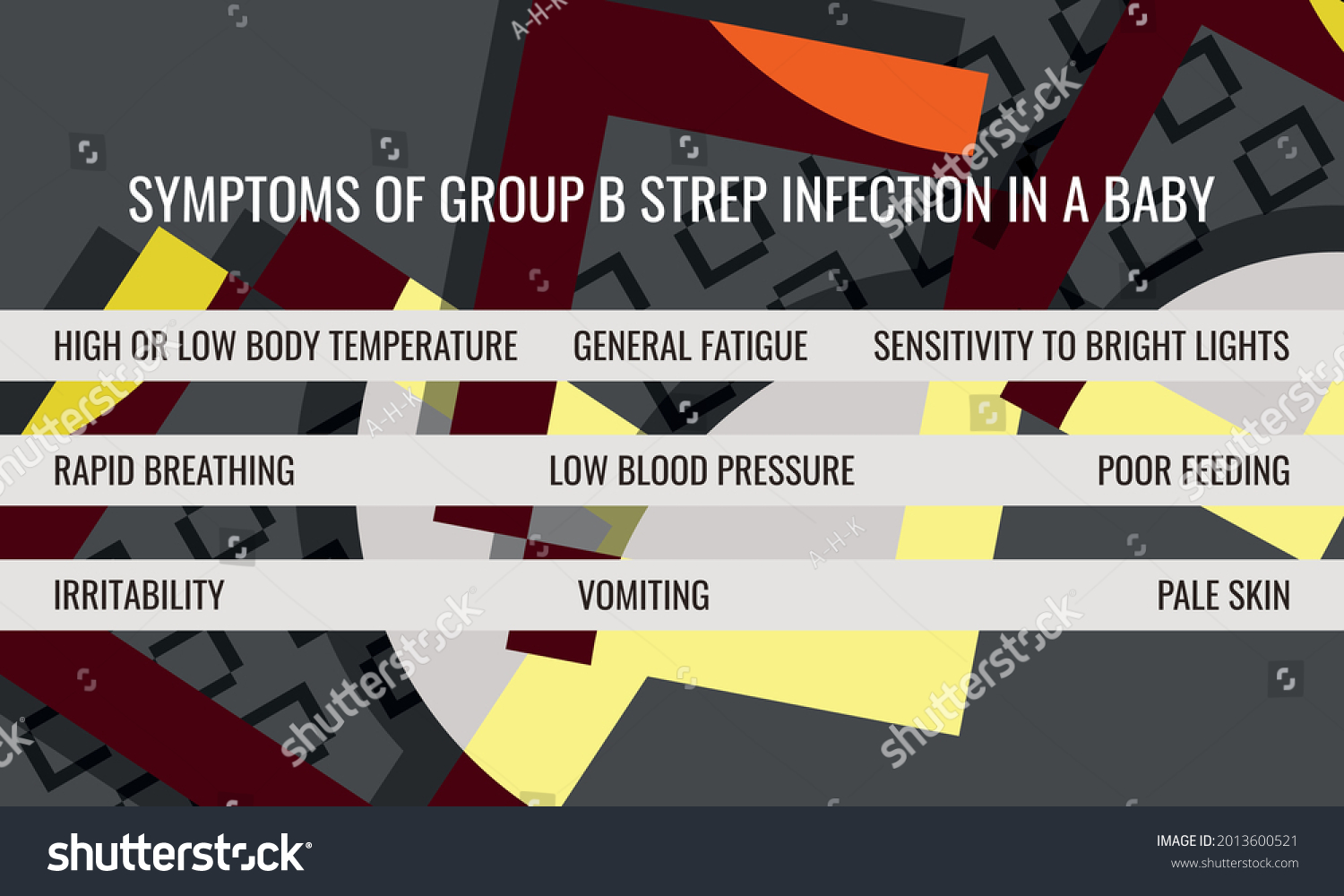 Signs Of Group B Strep Infection In Newborns. - Royalty Free Stock ...