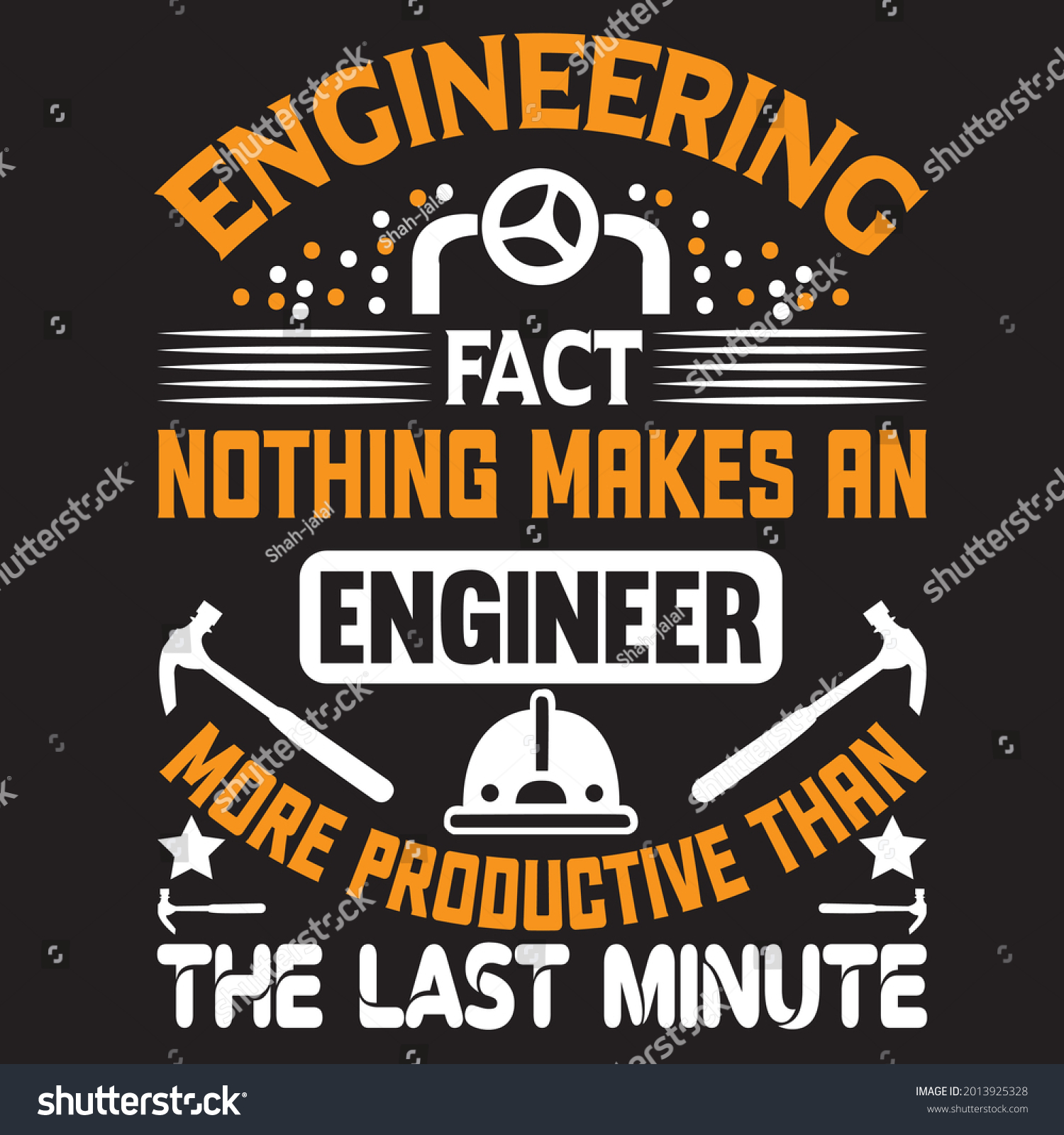 engineering fact nothing makes an engineer more - Royalty Free Stock ...