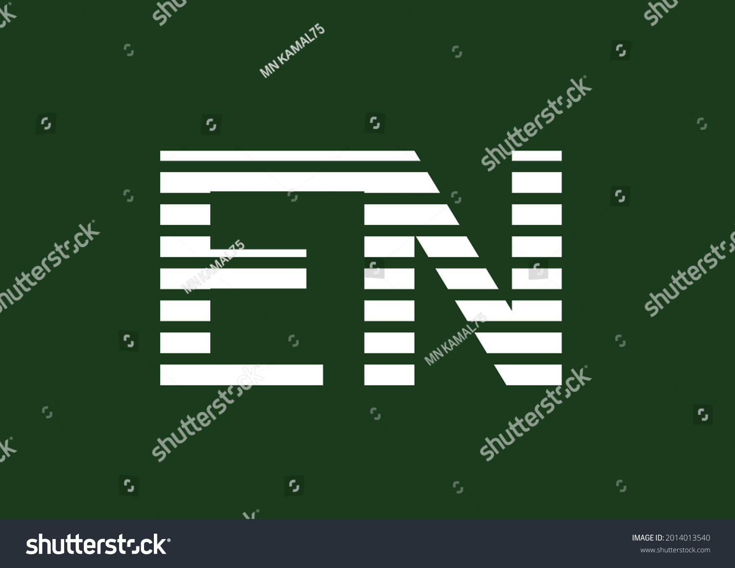 EN Letter Logo and T shirt Design Template #2014013540