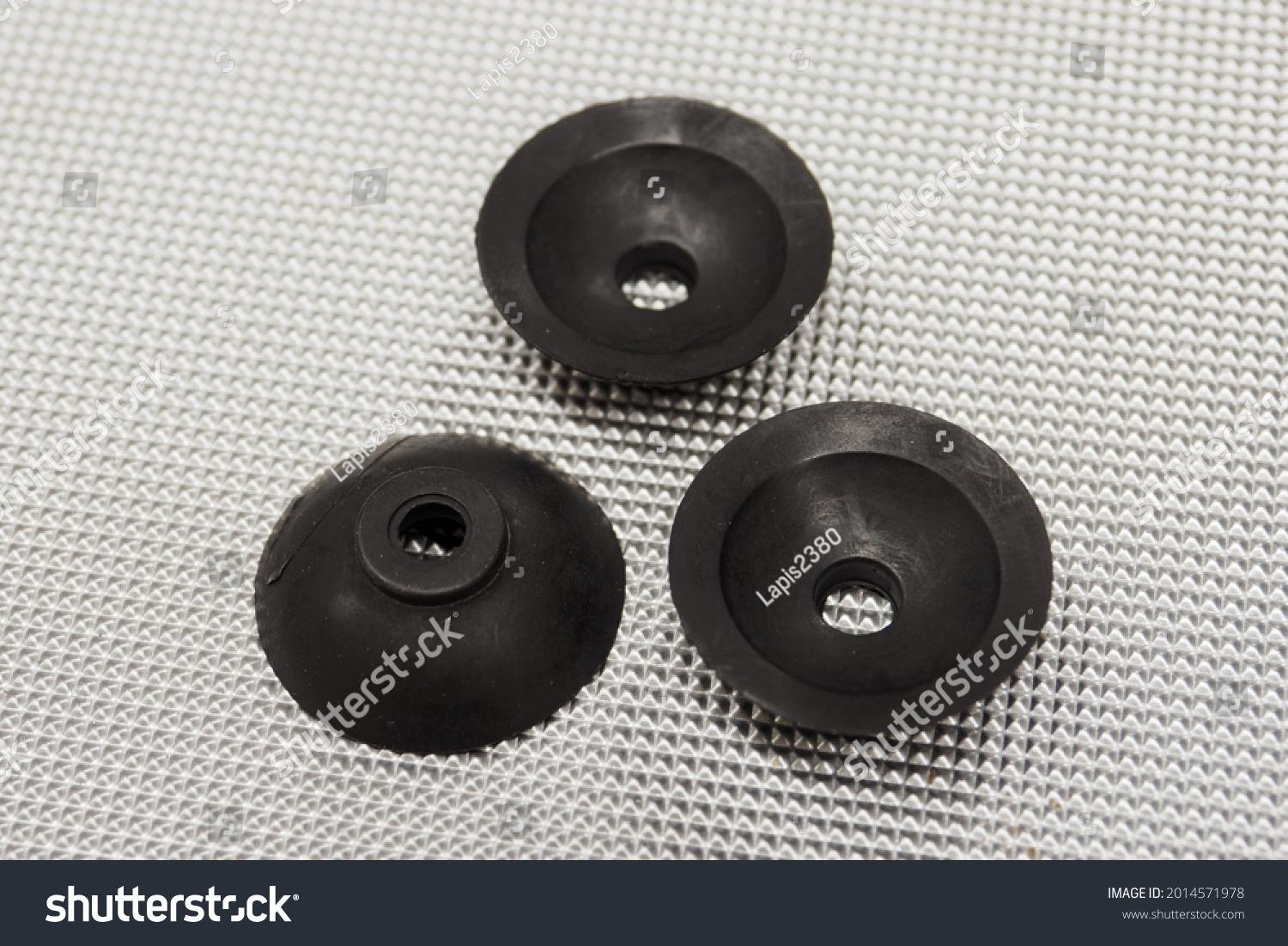 Black industrial vacuum machine suction cups. #2014571978
