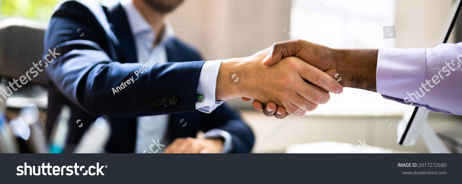 Staffing Interview In Office. Law Recruiter Meeting Handshake #2017272680