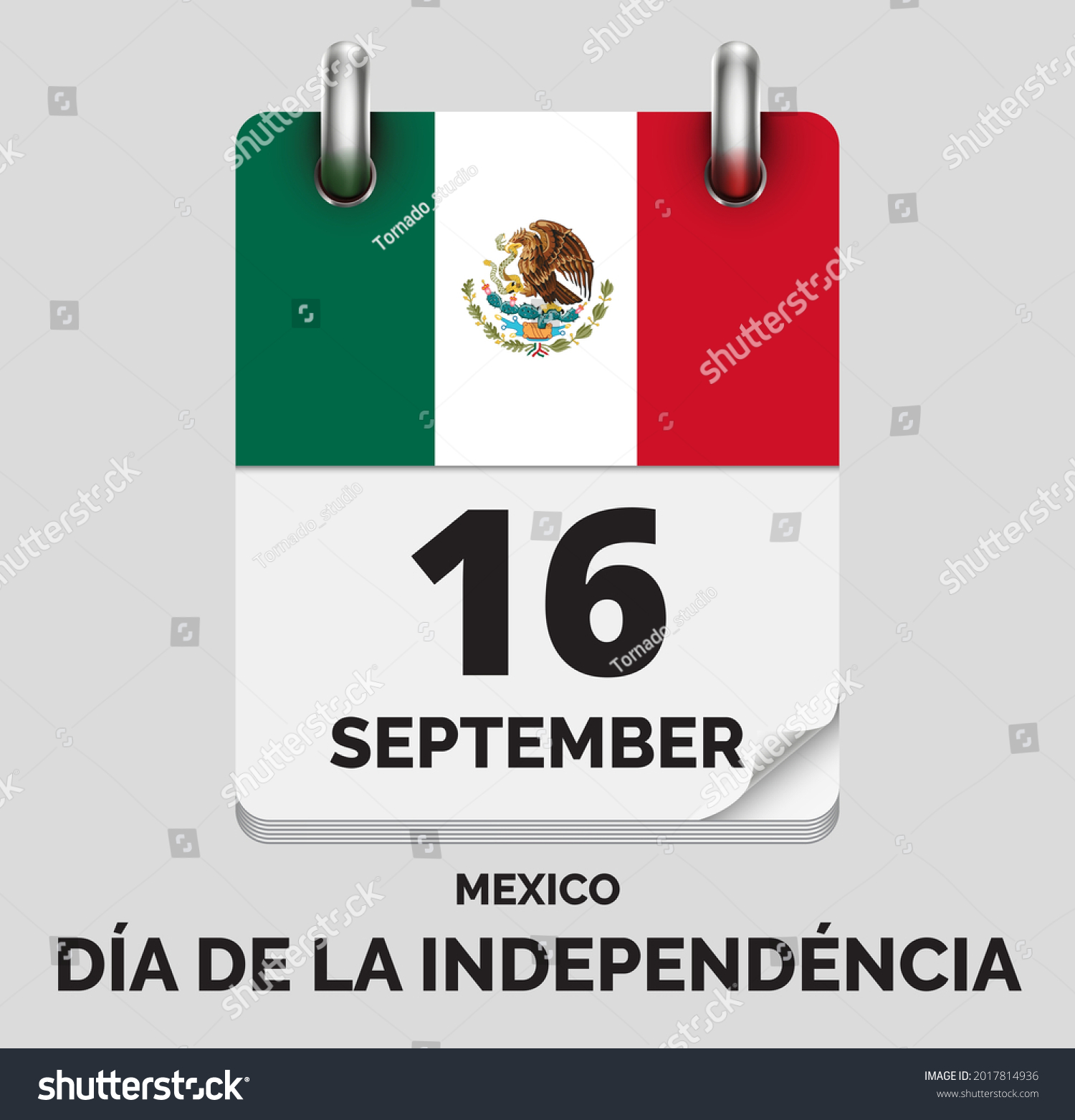 Día de la Independéncia,Mexico September 16, Royalty Free Stock