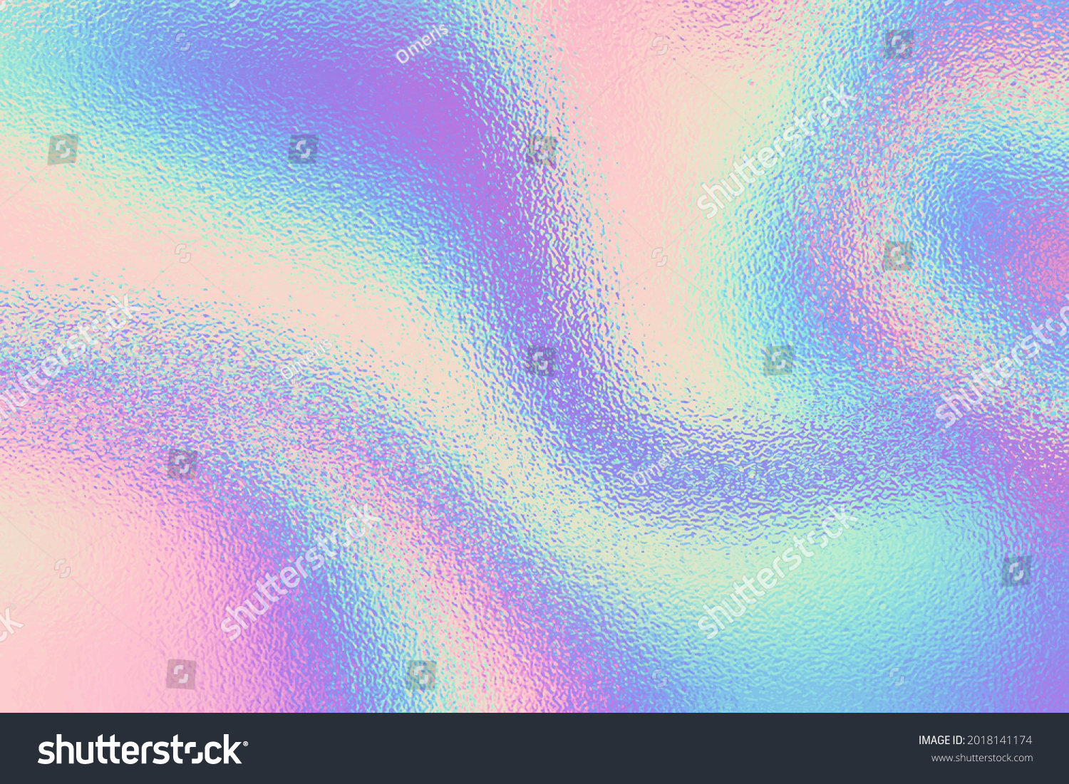 Iridescent texture. Holographic background. Hologram gradient
neon color. Foil effect. Rainbow graphic. Chrome cosmic design for prints. Holography pattern. Pearlescent ombre. Pastel patern. Vector #2018141174