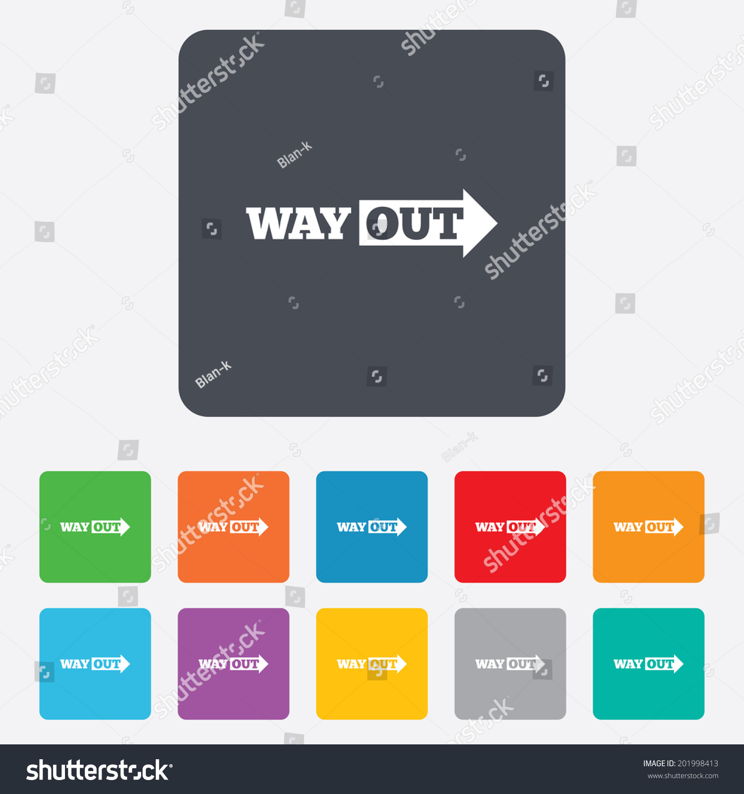 way-out-right-sign-icon-arrow-symbol-rounded-royalty-free-stock