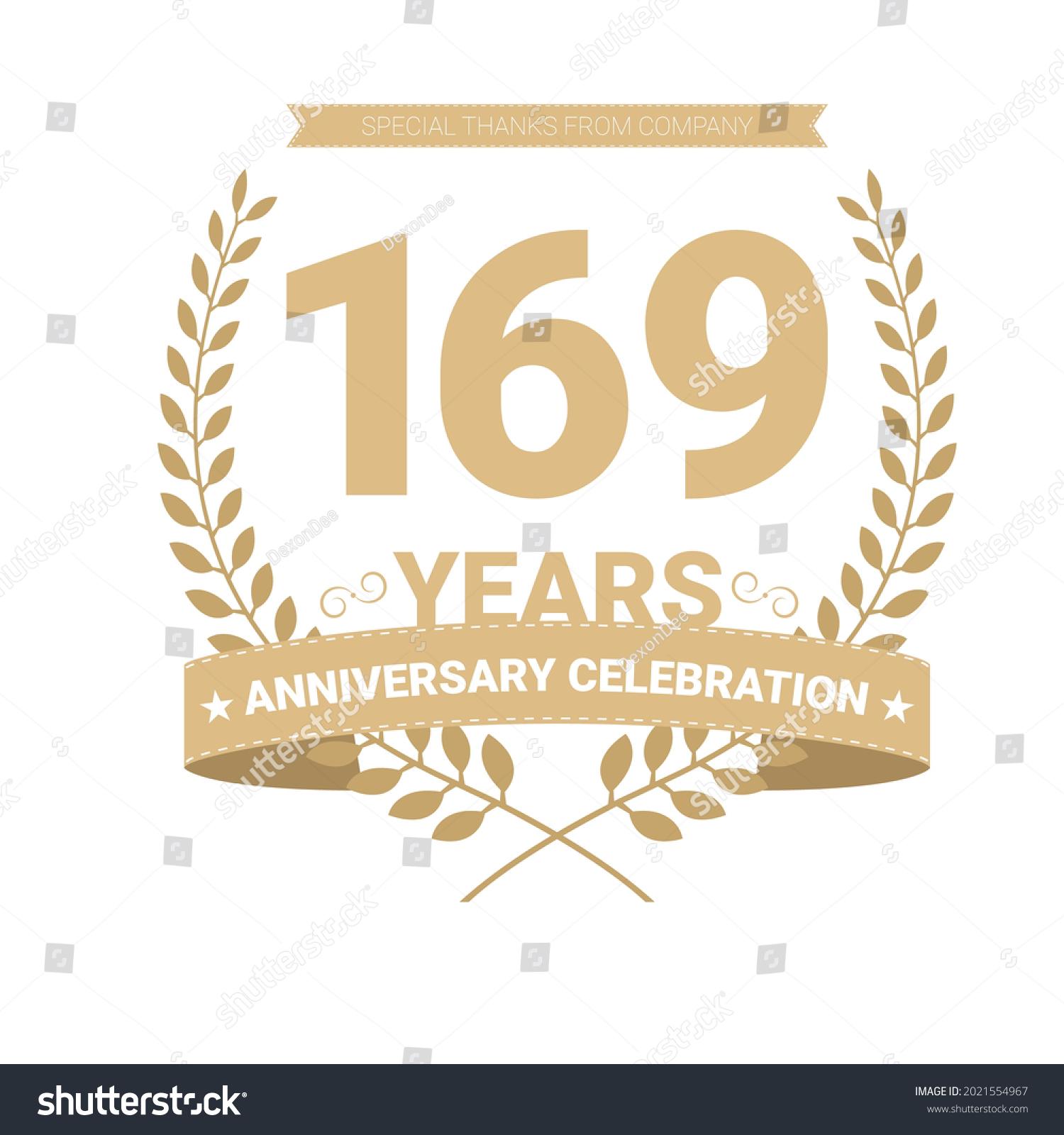 169 Years Anniversary Vector Icon, Logo. Graphic - Royalty Free Stock ...