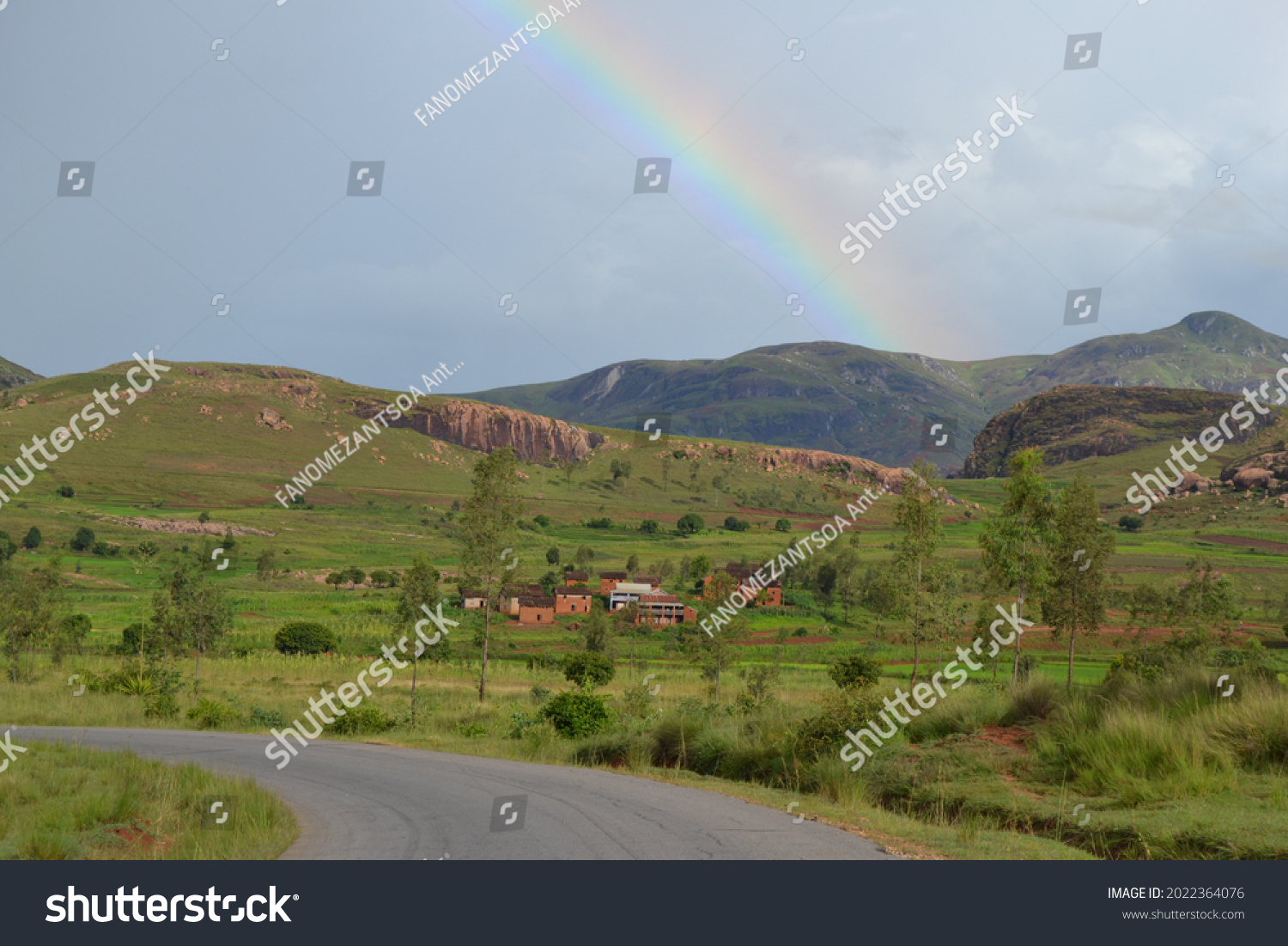 Rainbow in the Landscape of Madgacsar #2022364076