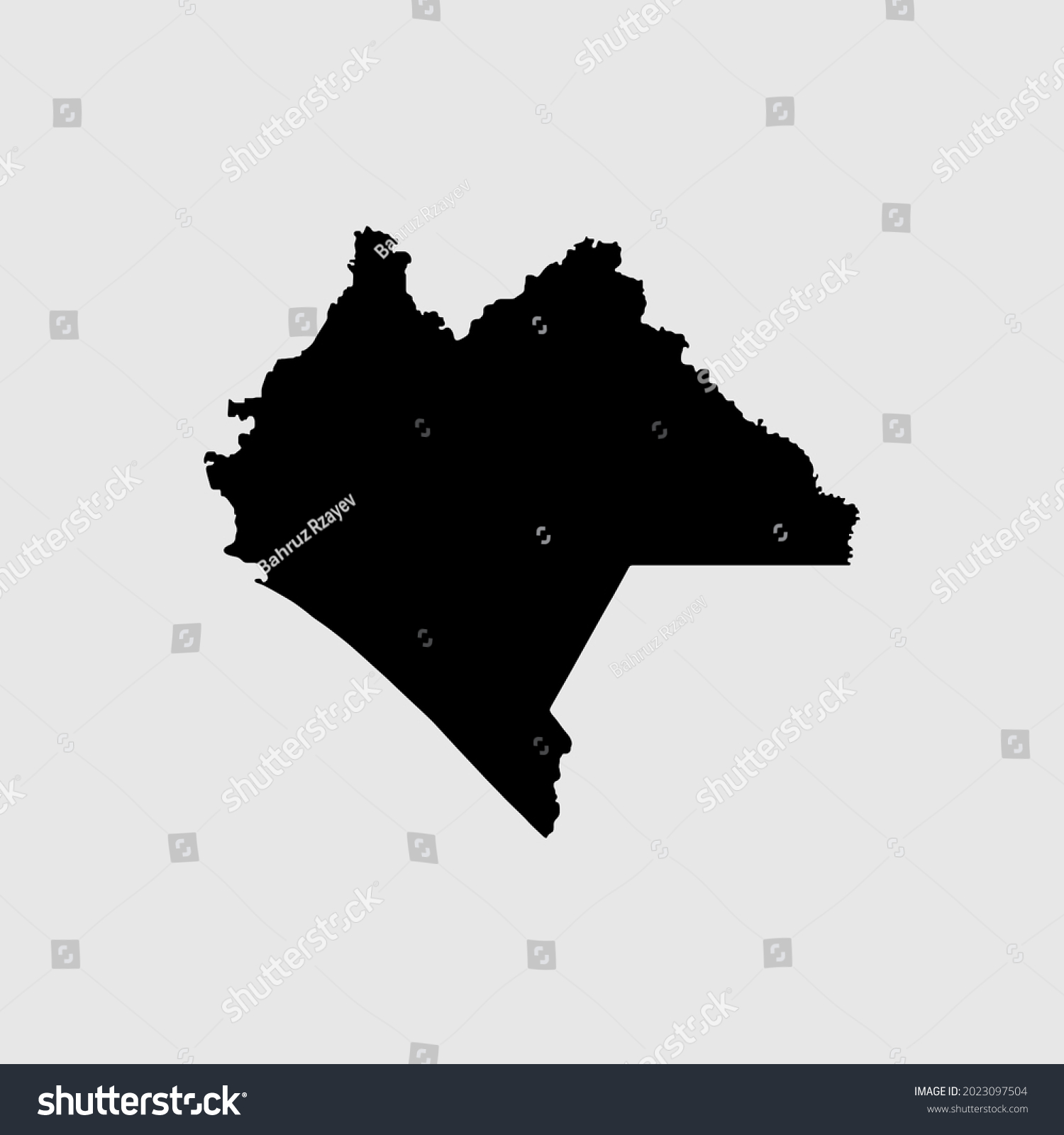 Map Of Chiapas Mexico Outline Silhouette Royalty Free Stock Vector 2023097504 3323