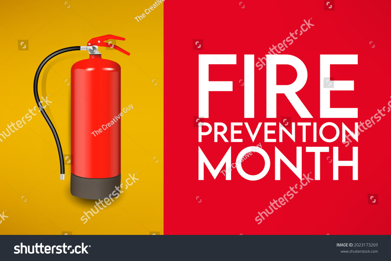 National Fire Prevention month is observed every Royalty Free Stock