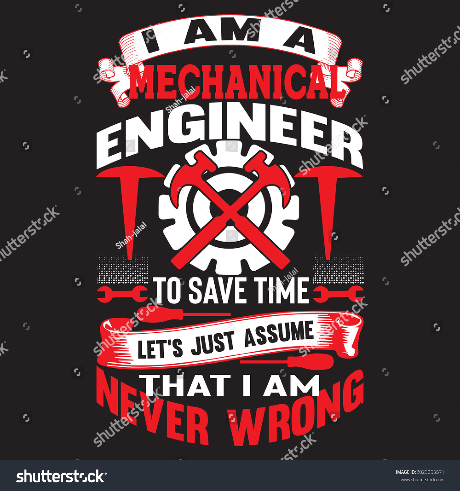 I Am A Mechanical Engineer To Save Time Let’s - Royalty Free Stock 