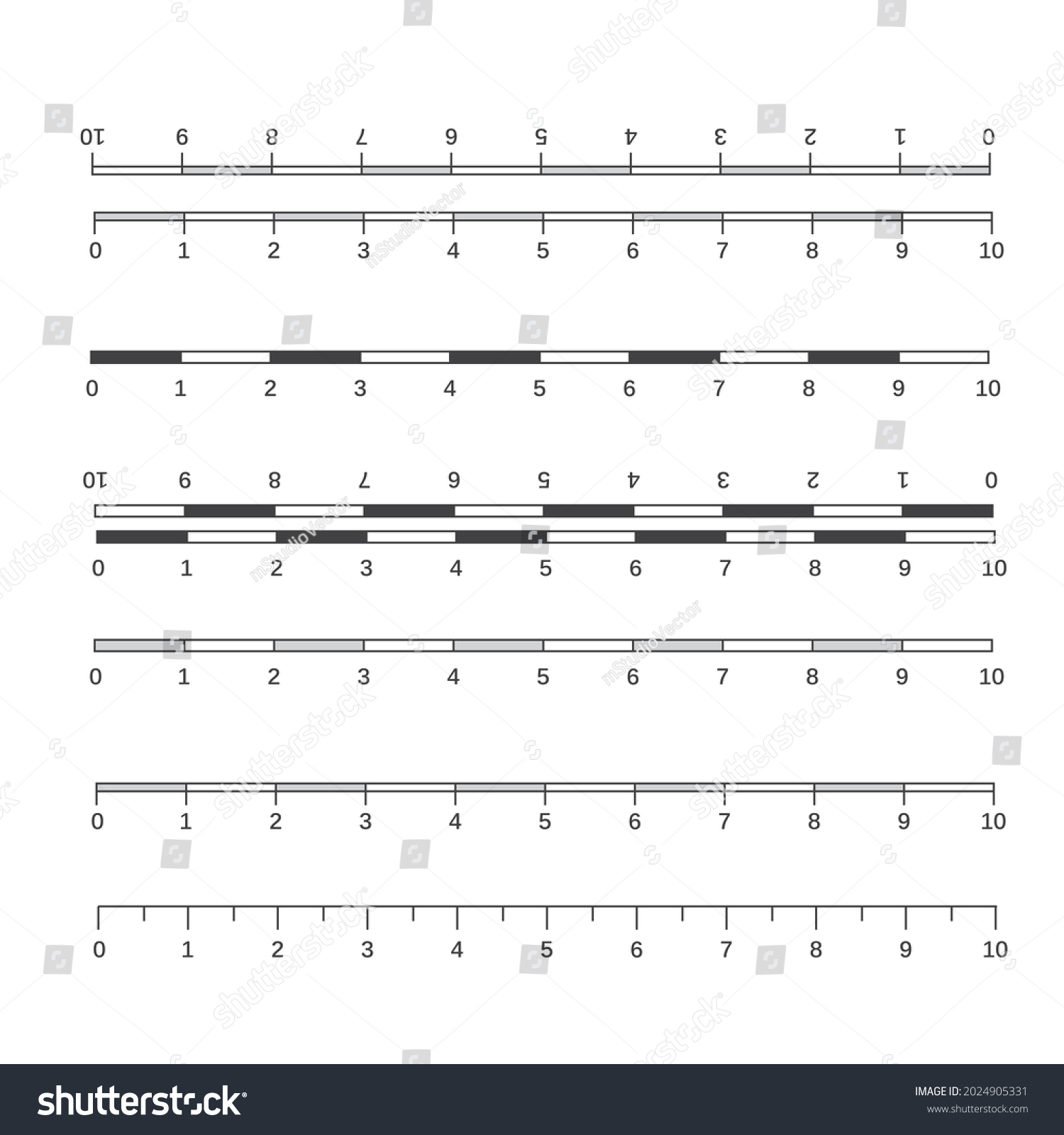 Map scales graphics for measuring distances - Royalty Free Stock Vector ...