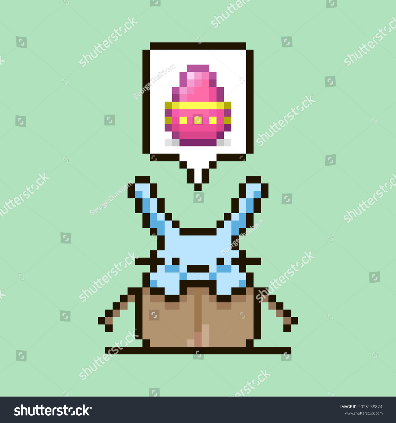 Colorful Simple Flat Pixel Art Illustration Of Royalty Free Stock Vector Avopix Com