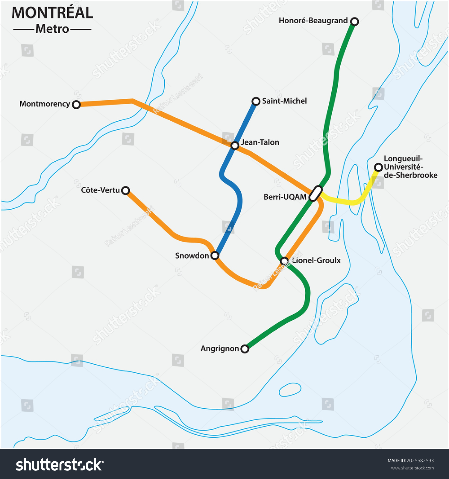 abstract metro map of the Canadian city of - Royalty Free Stock Vector ...