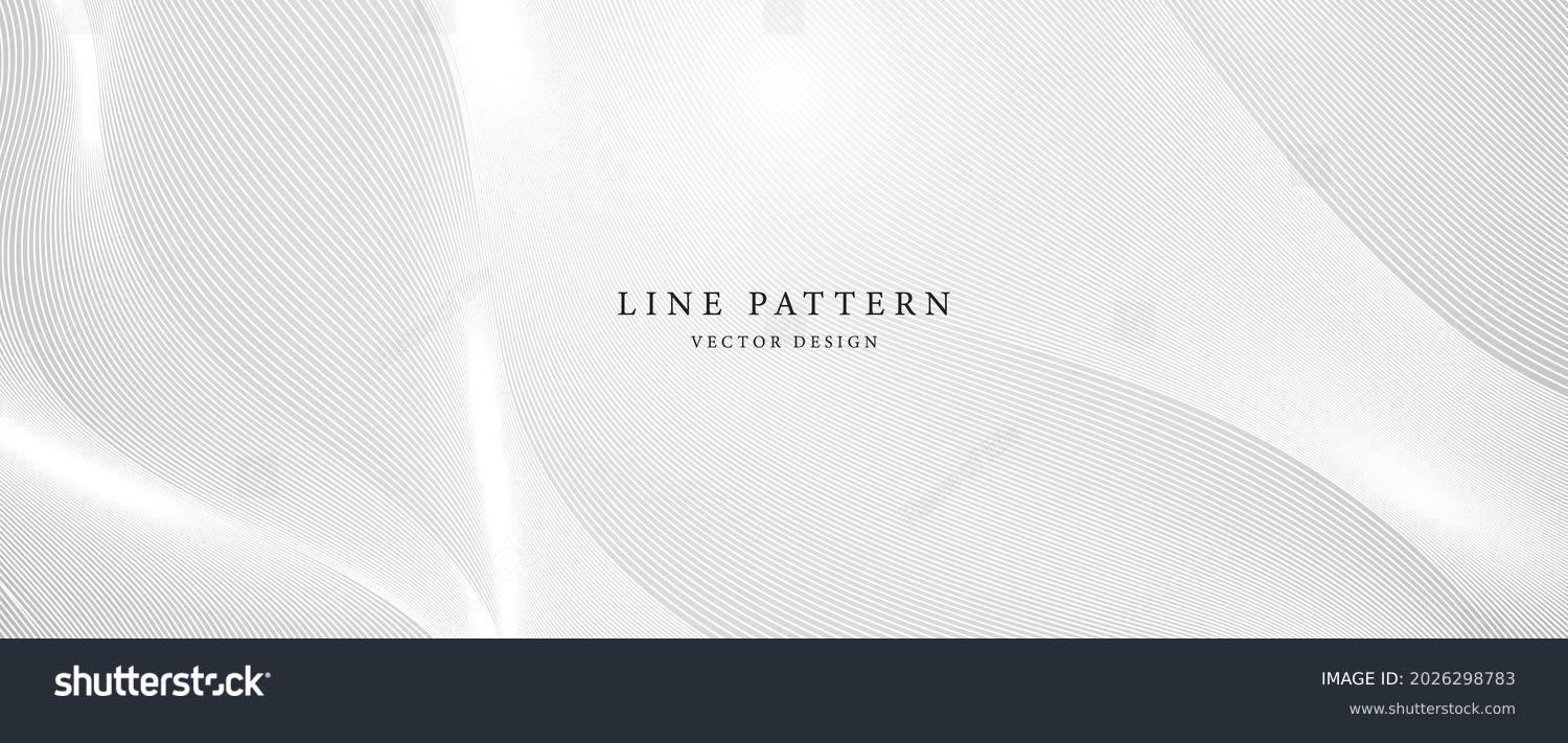 Premium background design with diagonal line pattern in grey colour. Vector white horizontal template for business banner, formal invitation backdrop, luxury voucher, prestigious gift certificate #2026298783