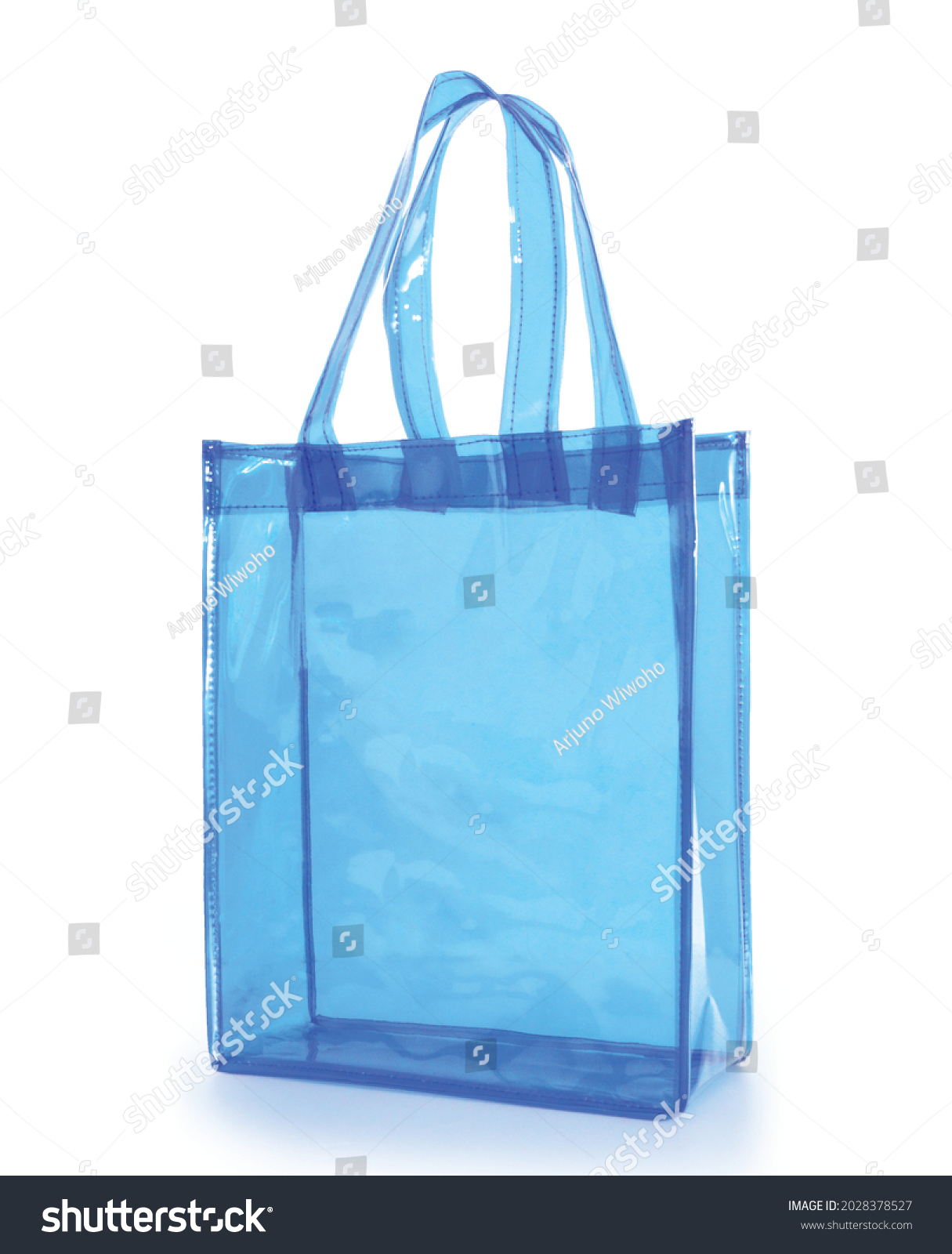 Modern Environment Friendly bag. Transparent shopping bag design. Reusable shopping bag. Eco Friendly Plastic bag. #2028378527