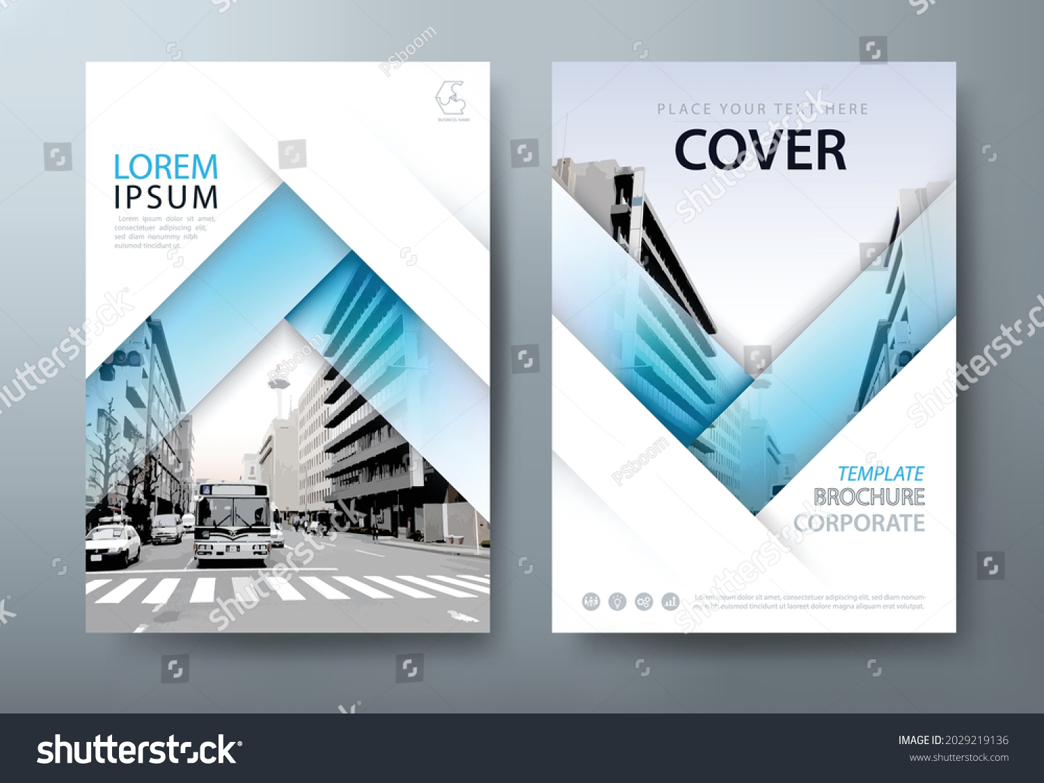 Annual report brochure flyer design template vector, Leaflet, presentation book cover templates. #2029219136