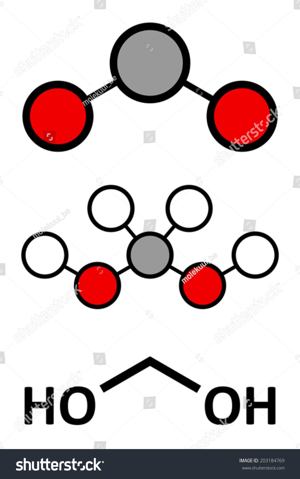 Methylene glycol (methanediol, formaldehyde - Royalty Free Stock Vector ...