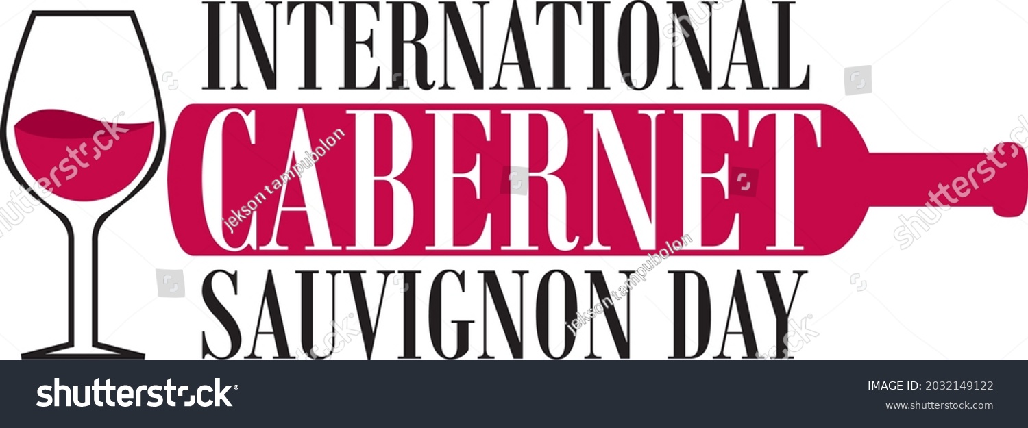 international cabernet sauvignon day vector illustration #2032149122