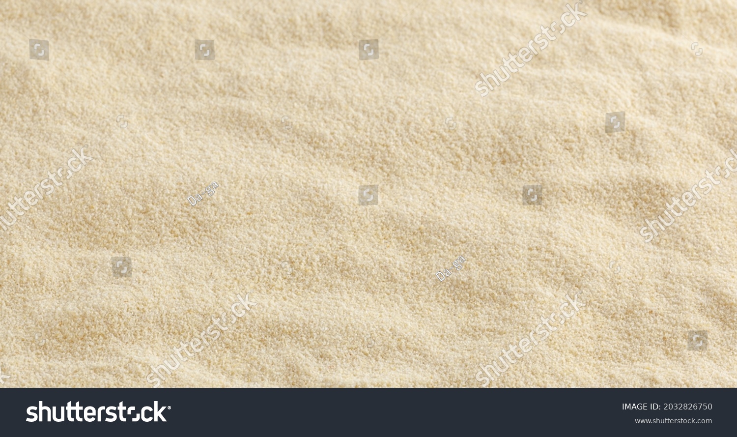 Close up of semolina flour background #2032826750