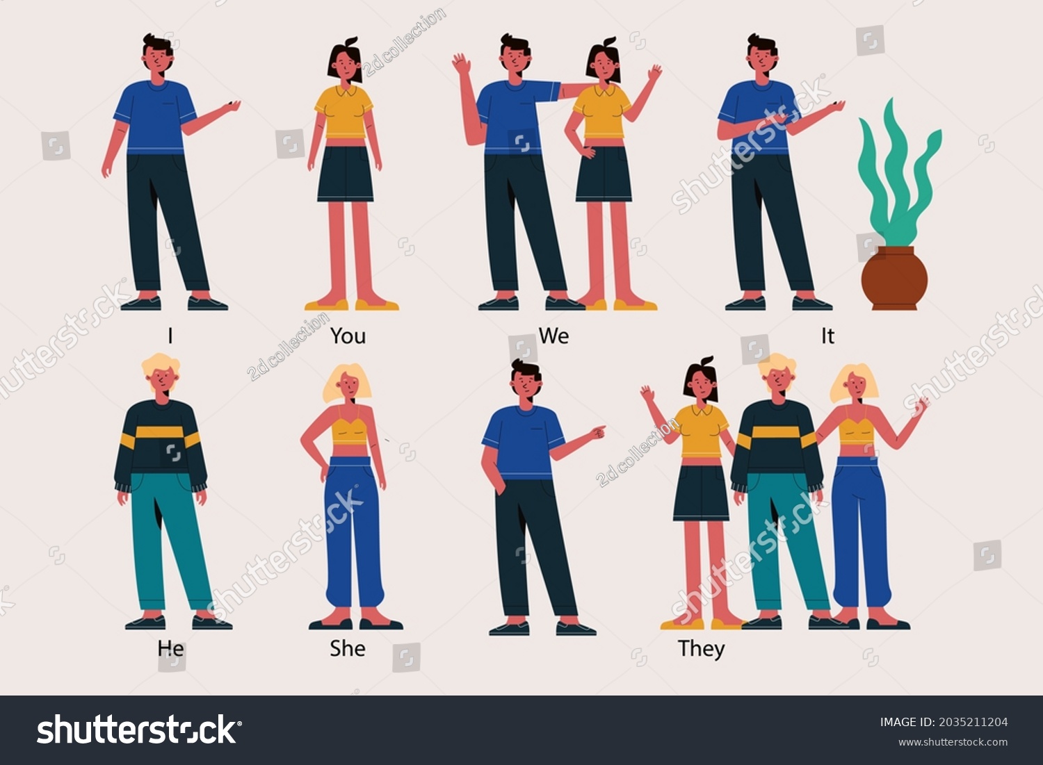 english-subject-pronouns-preschool-royalty-free-stock-vector