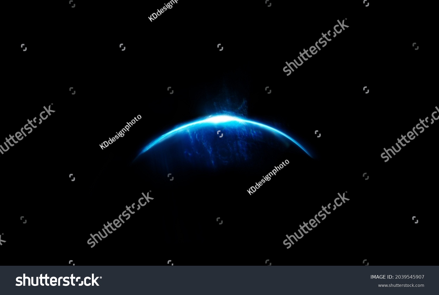 Easy to add lens flare effects for overlay designs or screen blending mode to make high-quality images. Abstract sun burst, digital flare, iridescent glare over black background. #2039545907