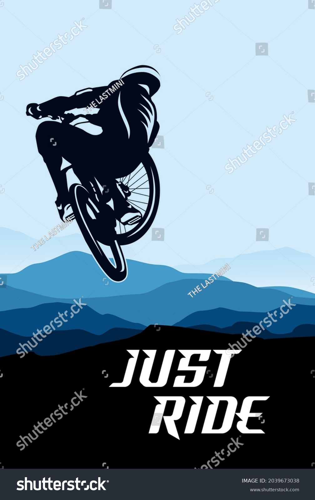 mountain bike cycle logo design icon vector - Royalty Free Stock Vector ...