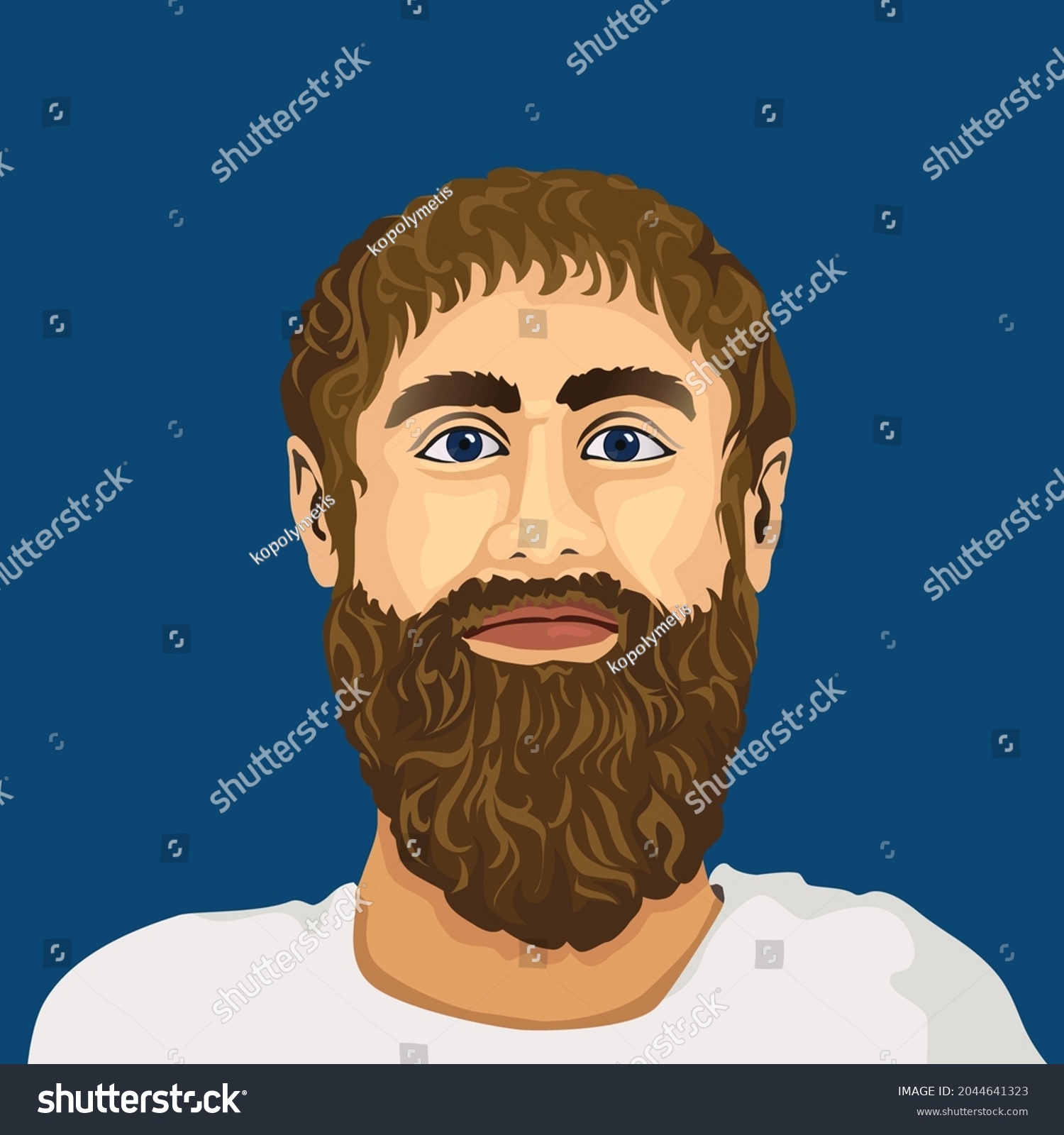 Vector graphic illustration of ancient greek - Royalty Free Stock ...