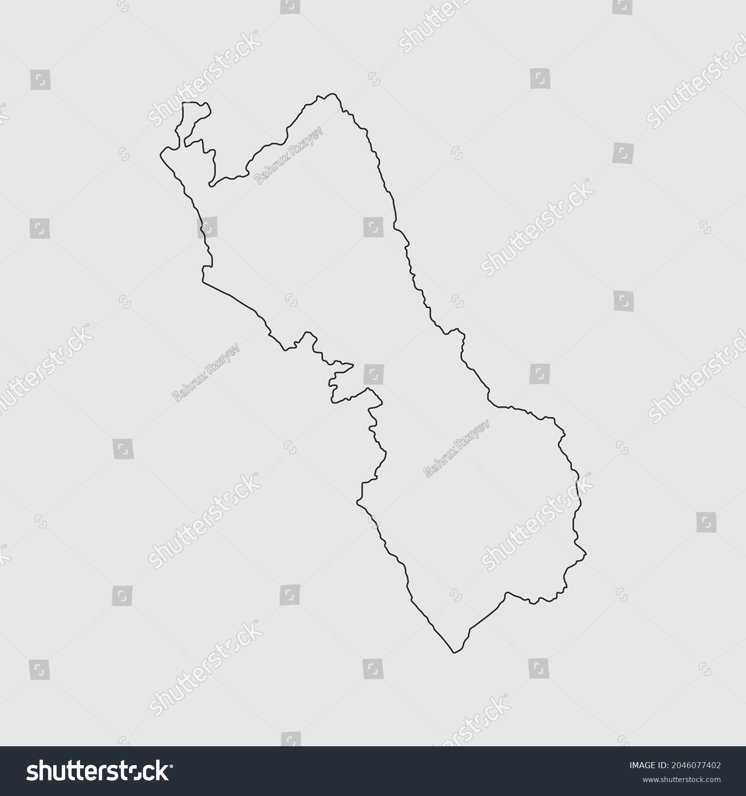 Map of Lima Region - Peru outline silhouette - Royalty Free Stock ...