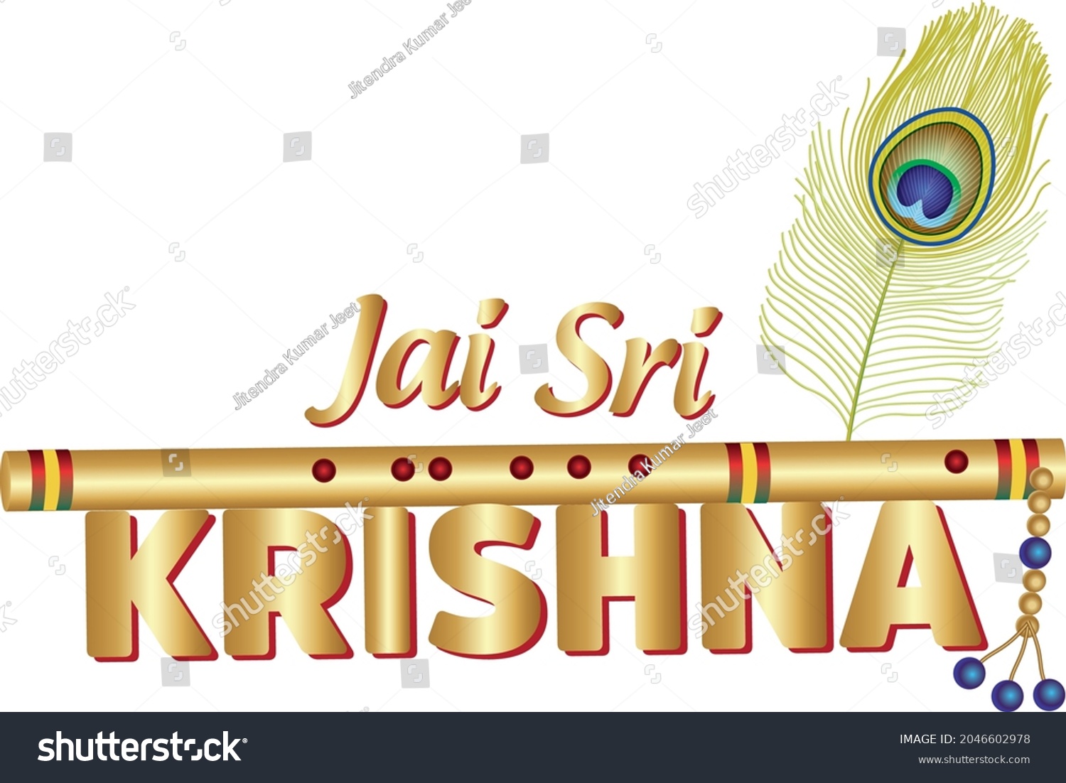 Name of Lord Krishna of Hindu in different style - Royalty Free Stock ...