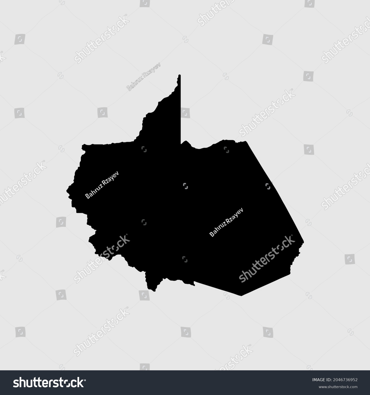 Map of Madre de Dios - Peru outline silhouette - Royalty Free Stock ...