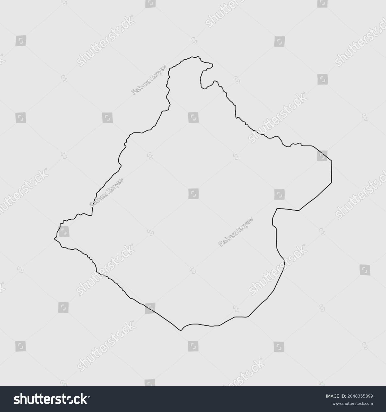 Map Of Tacna Peru Outline Silhouette Vector Royalty Free Stock