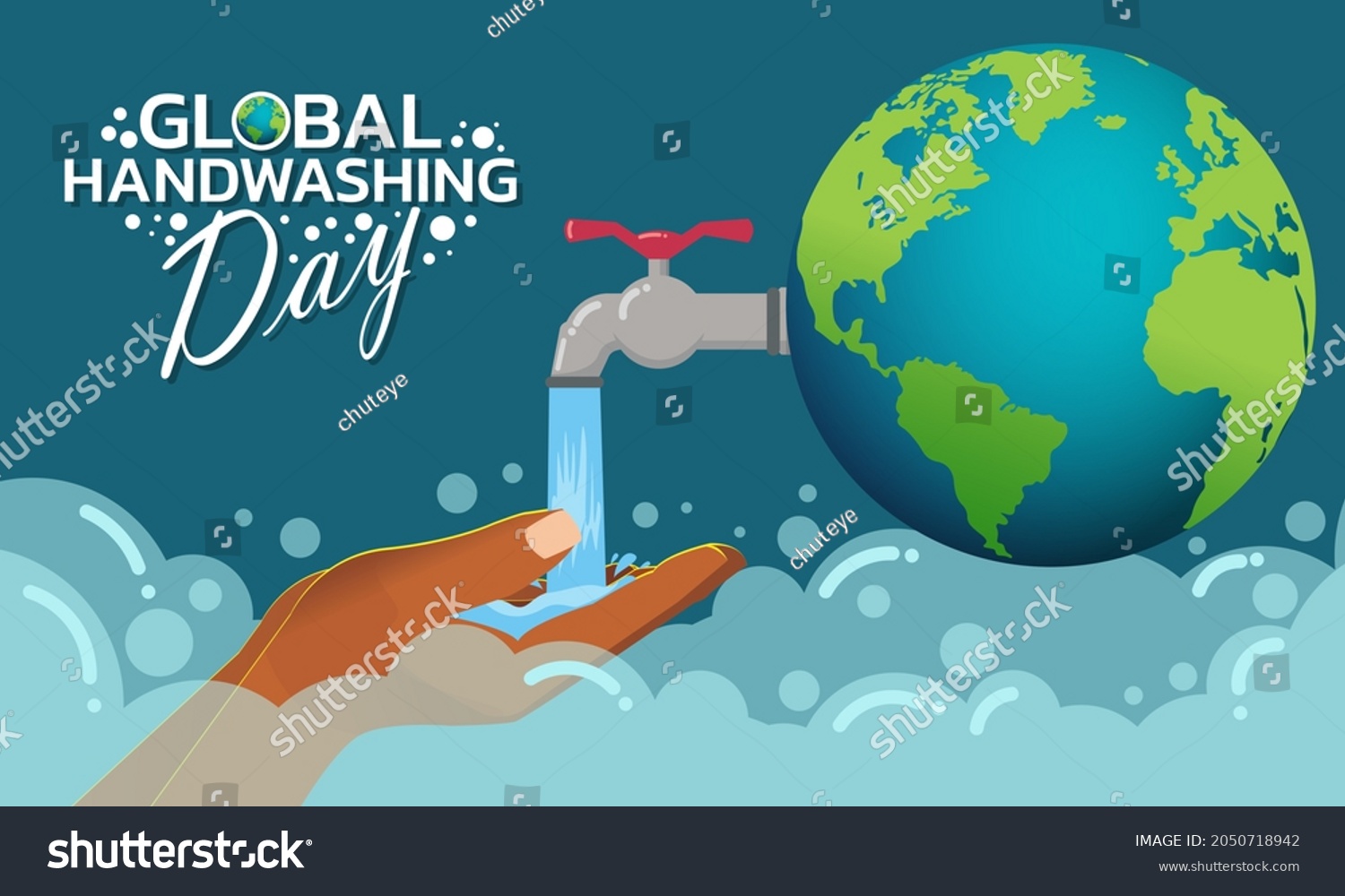 Handwashing Day Handwashing Illustration Water Royalty Free Stock Vector 2050718942 4487