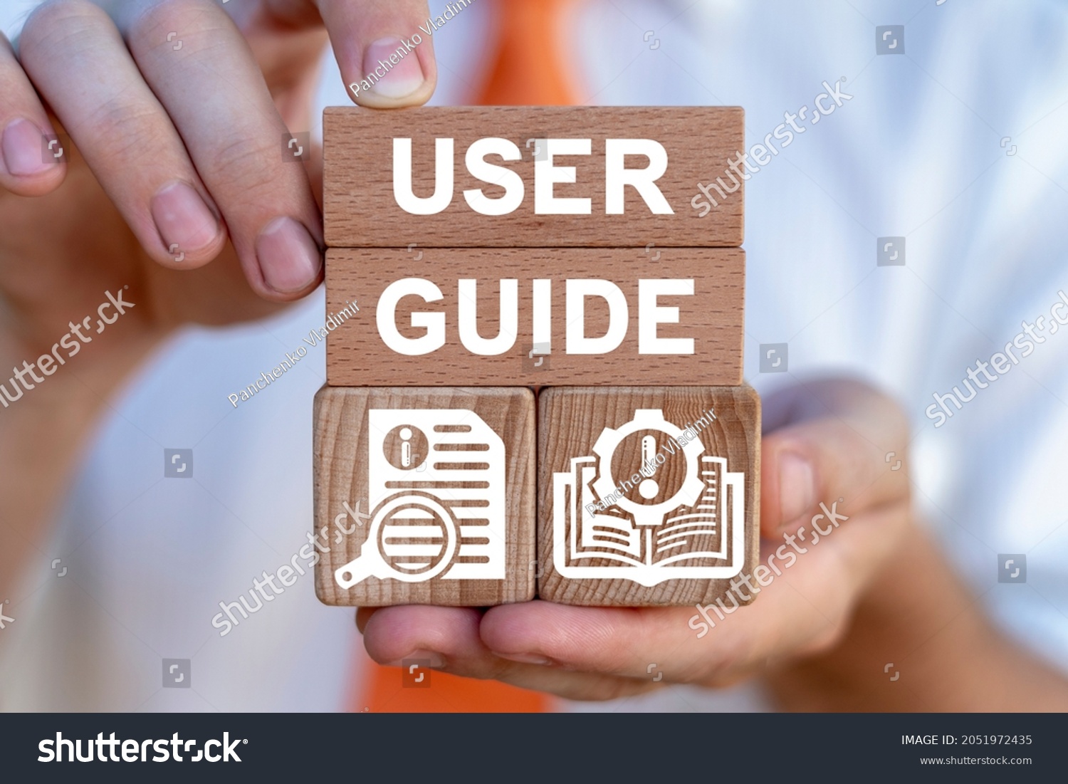 Concept of user guide. User Manual Guidebook Business Service Communication Internet Technology. #2051972435