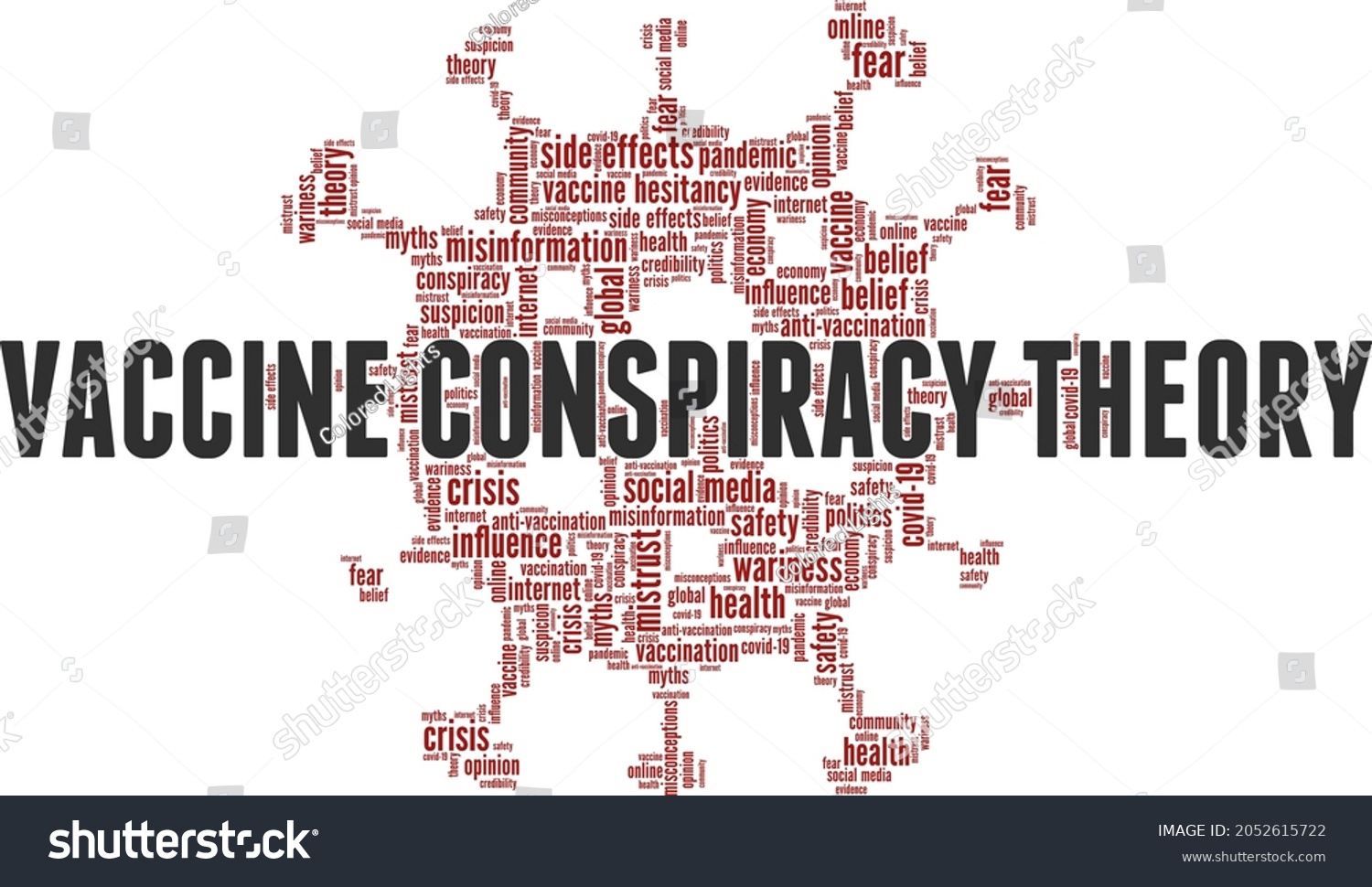 Vaccine conspiracy theory vector illustration - Royalty Free Stock ...