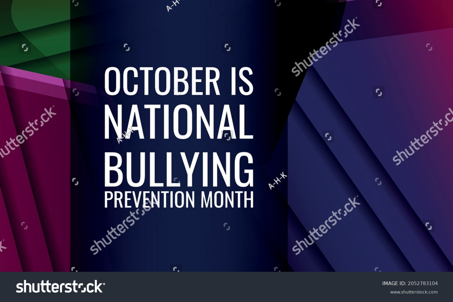 October Is National Bullying Prevention Month. - Royalty Free Stock ...