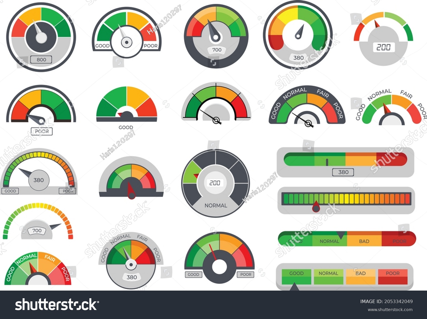 Credit limit gauges icons Free Vector - Royalty Free Stock Vector ...