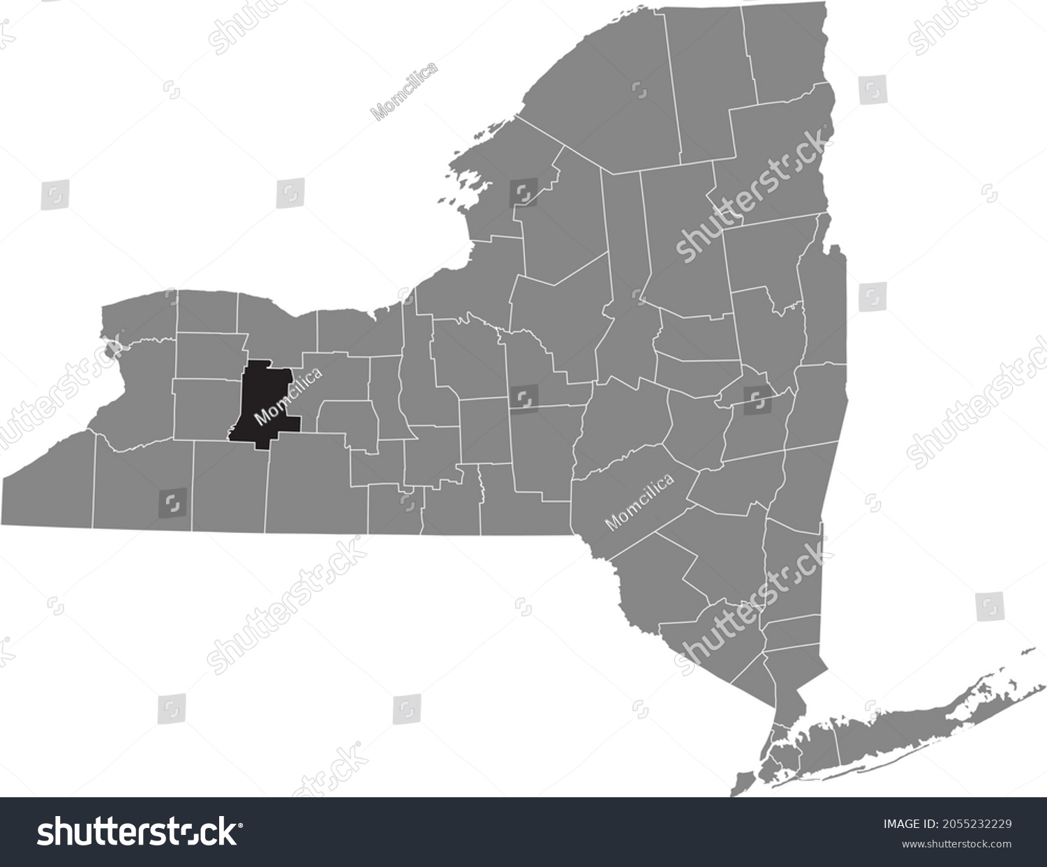 Black Highlighted Location Map Of The Livingston Royalty Free Stock   Avopix 2055232229 