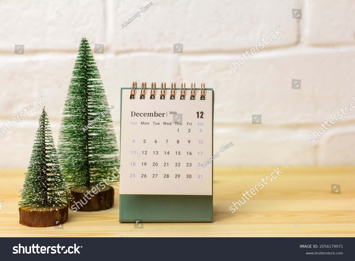 December 2021 is on the calendar.Desktop flip calendar .Hello December #2056179071