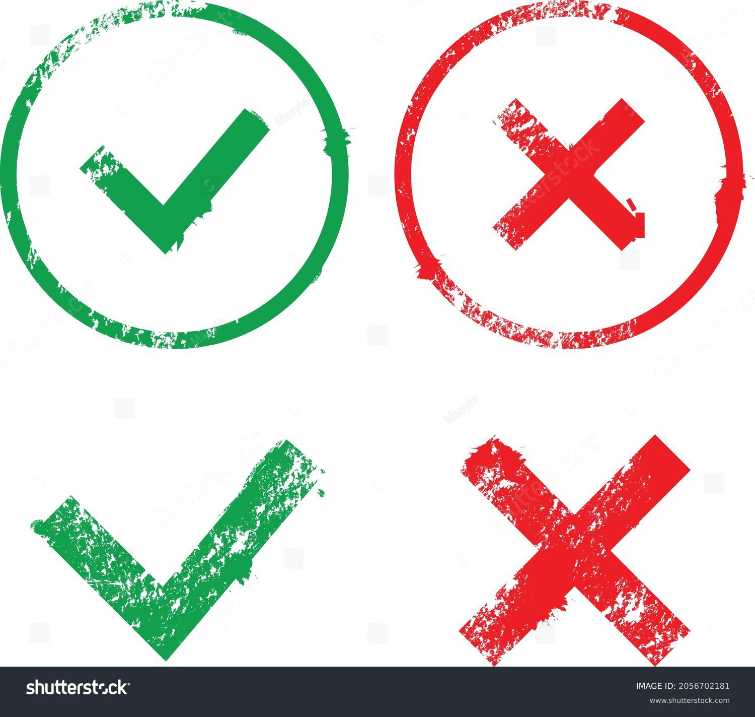 False and true symbol vector stamps. Vector - Royalty Free Stock Vector ...