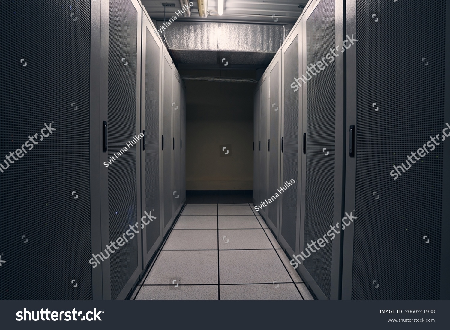 State-of-the-art colocation data center with IT equipment #2060241938